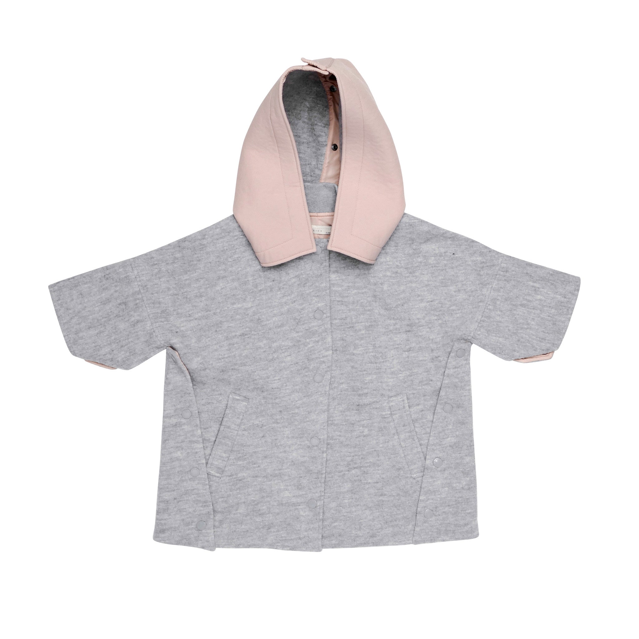 Girls Grey Hooded 'Holmes' Shawls - CÉMAROSE | Children's Fashion Store