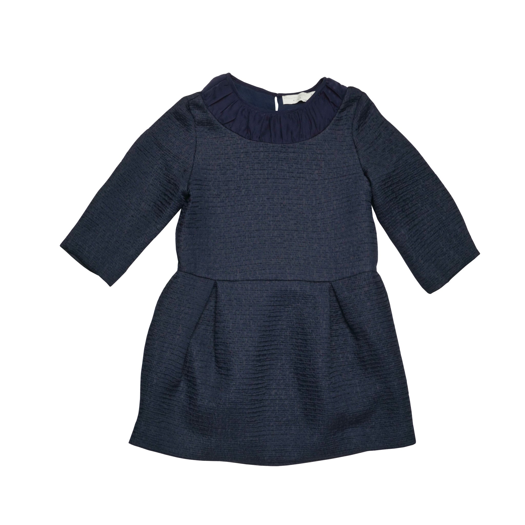Girls Dark Grey Cotton Crew Collar 'Anaise' Dress - CÉMAROSE | Children's Fashion Store
