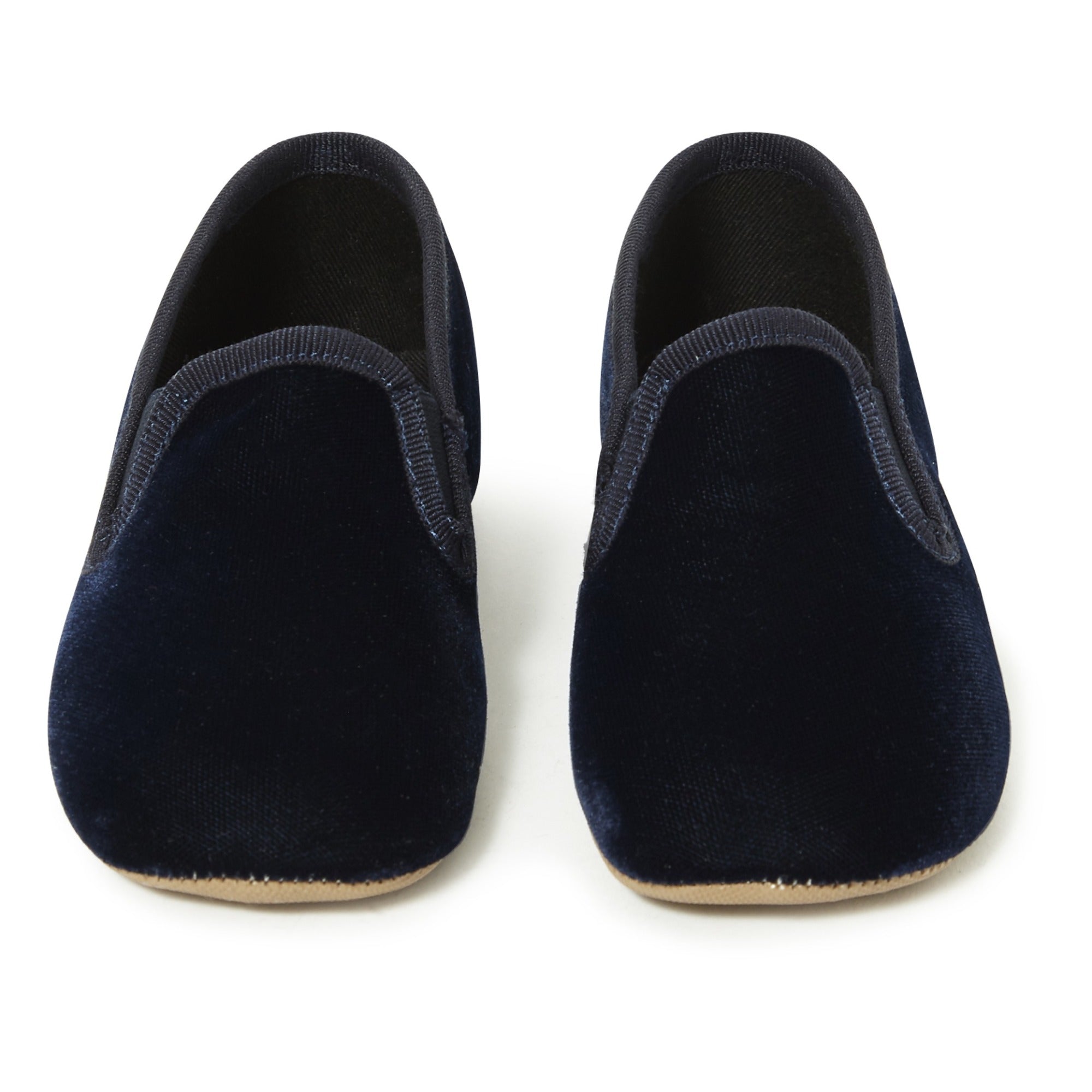 Girls Blue Velvet Shoes