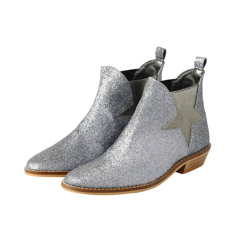 Girls Dark Grey Star Trims 'Lily' Boot - CÉMAROSE | Children's Fashion Store - 2