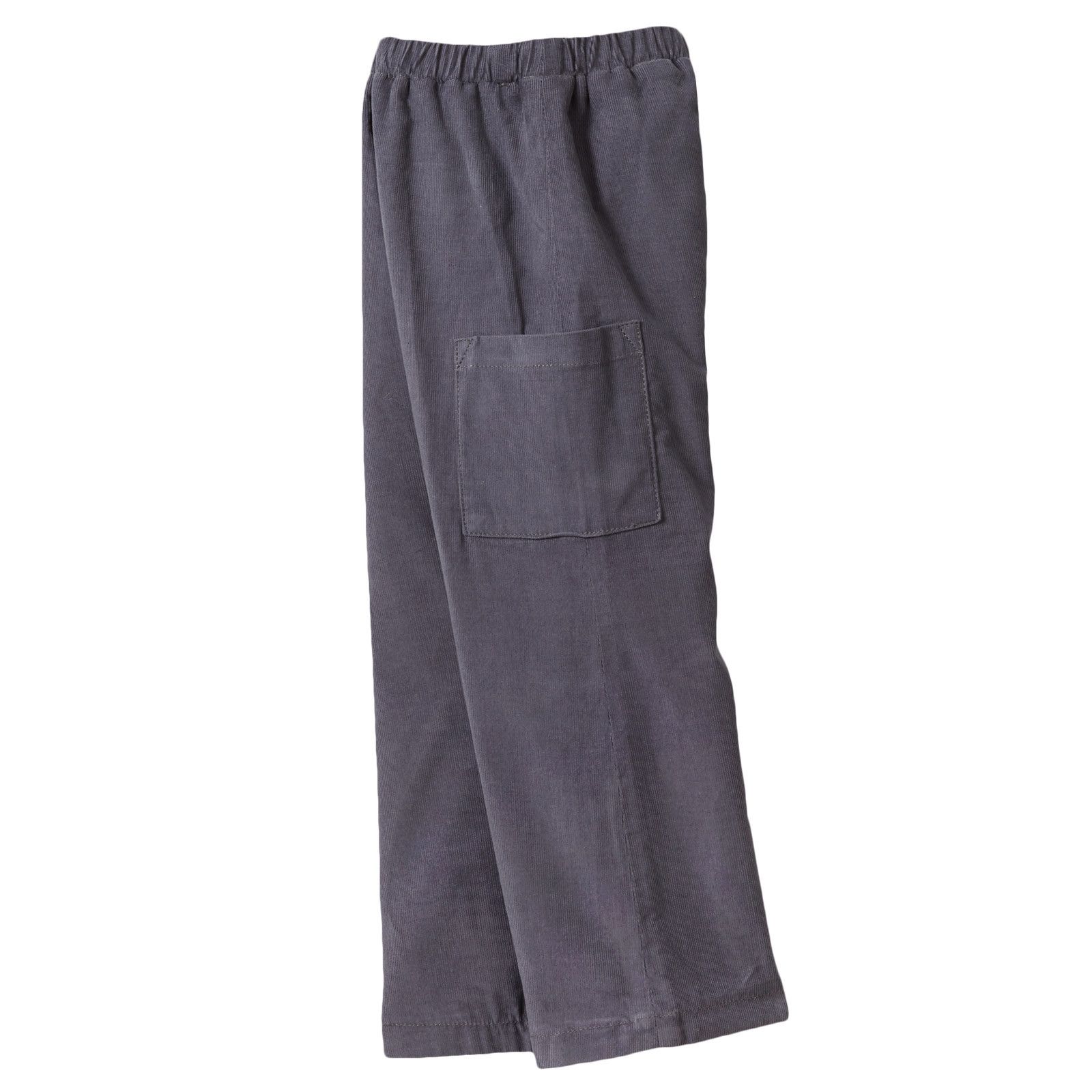 Baby Boys Dark Grey Cotton Corduroy Trousers - CÉMAROSE | Children's Fashion Store - 3