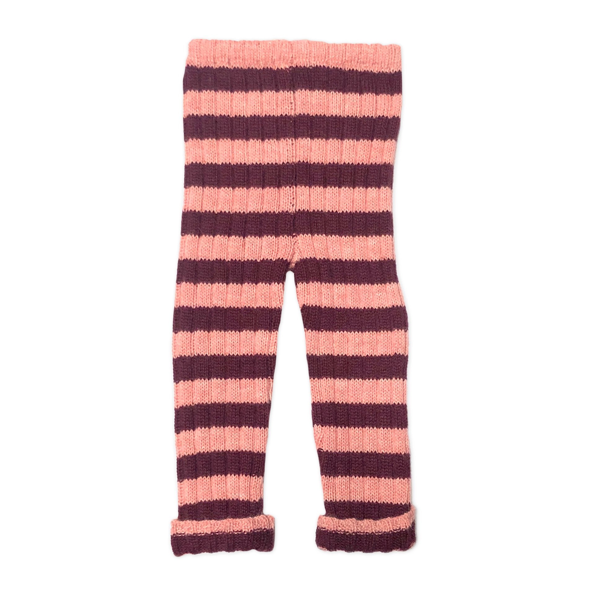 Girls Pink Striped Alpaca Trousers