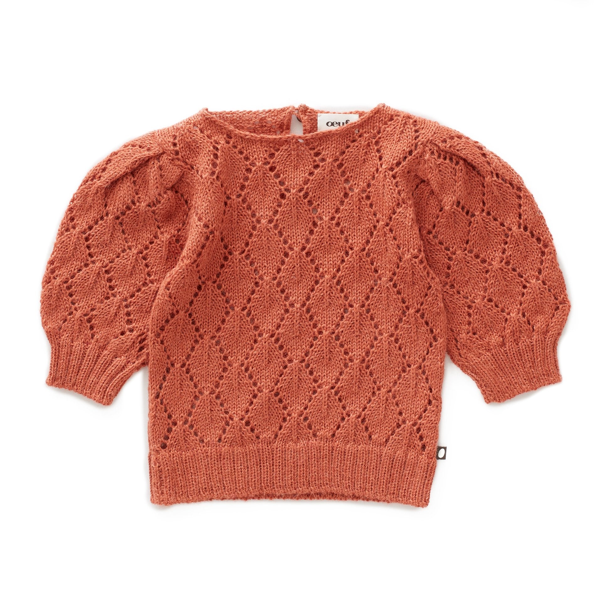 Girls Apricot Alpaca Sweater