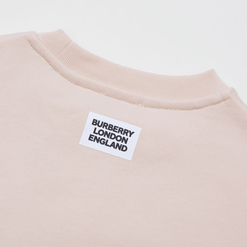 Girls Soft Pink Cotton Sweatshirt