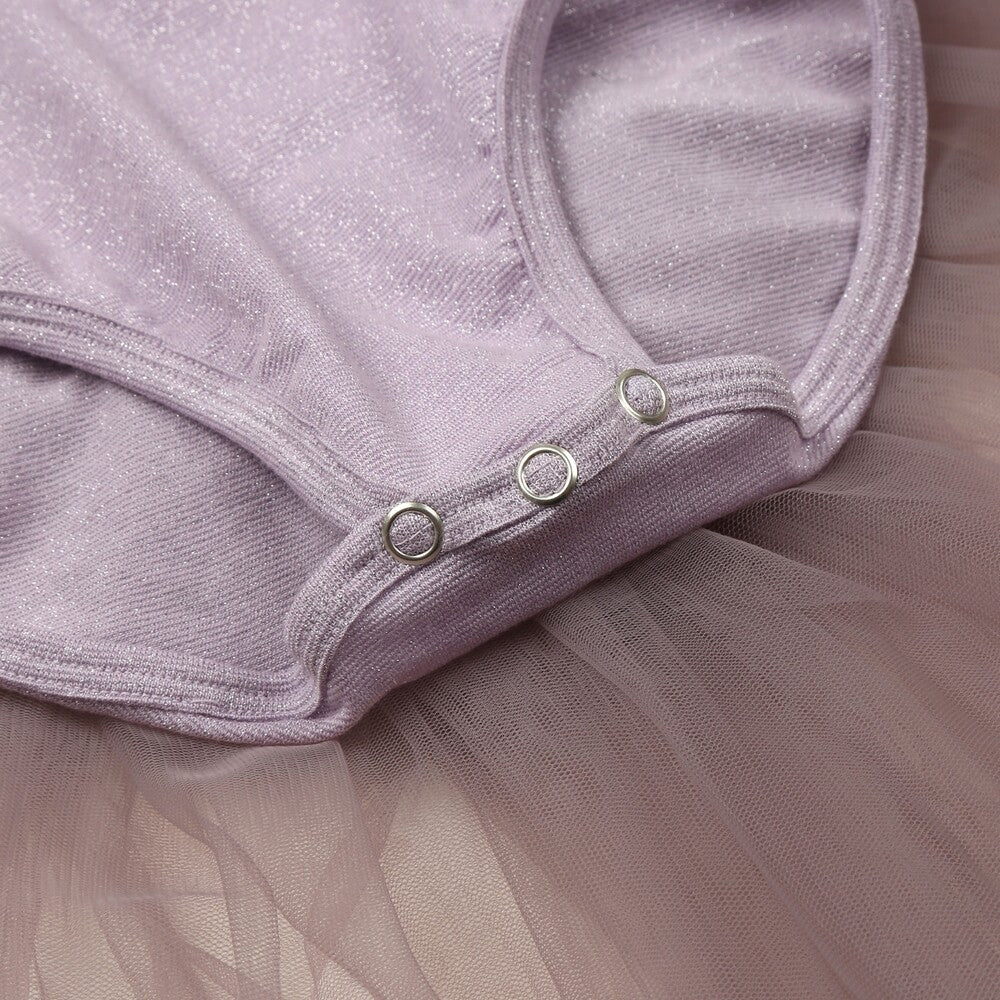 Girls Light Purple Ballet Onesies