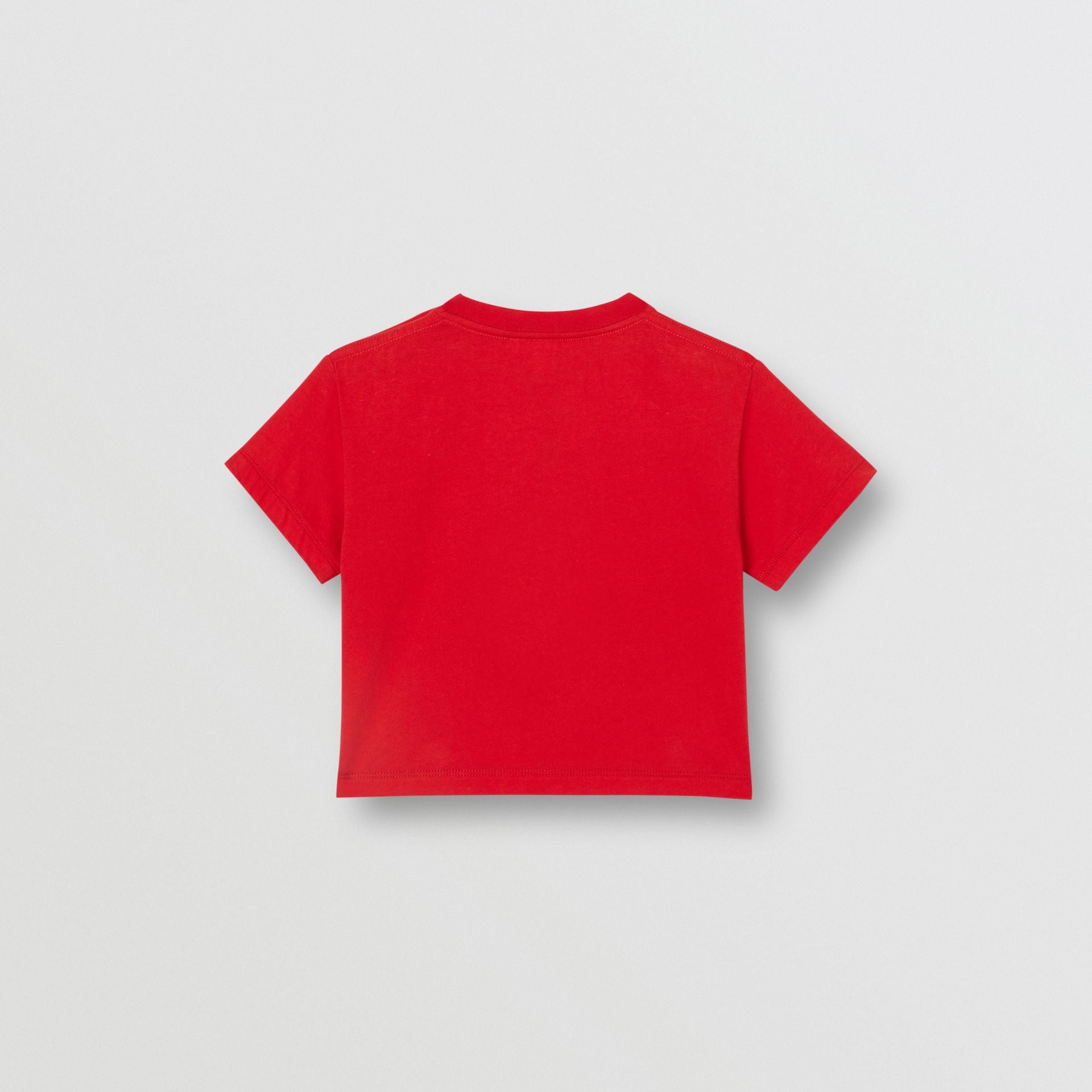 Baby Girls Bright Red Logo Cotton T-shirt