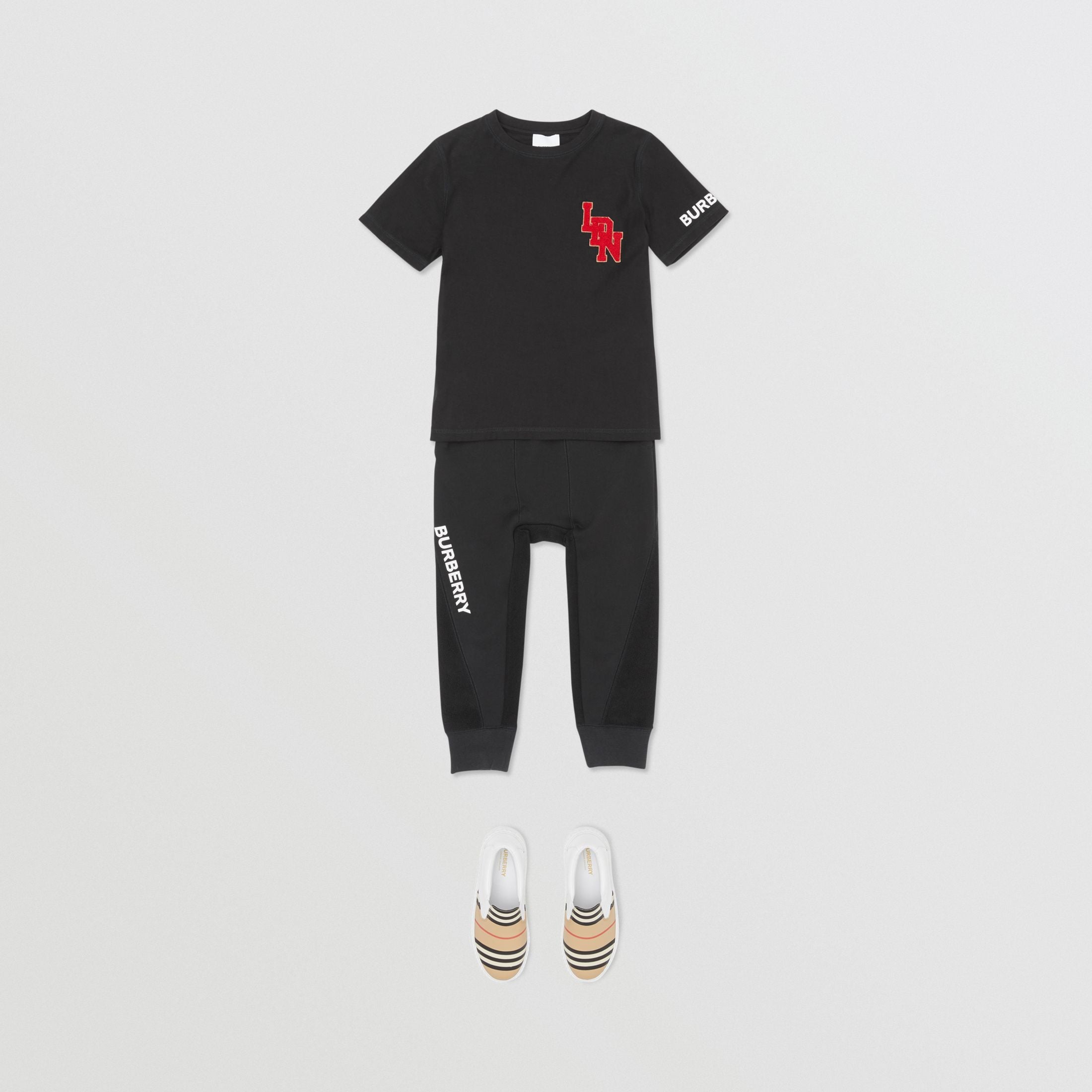 Boys Black Cotton T-shirt