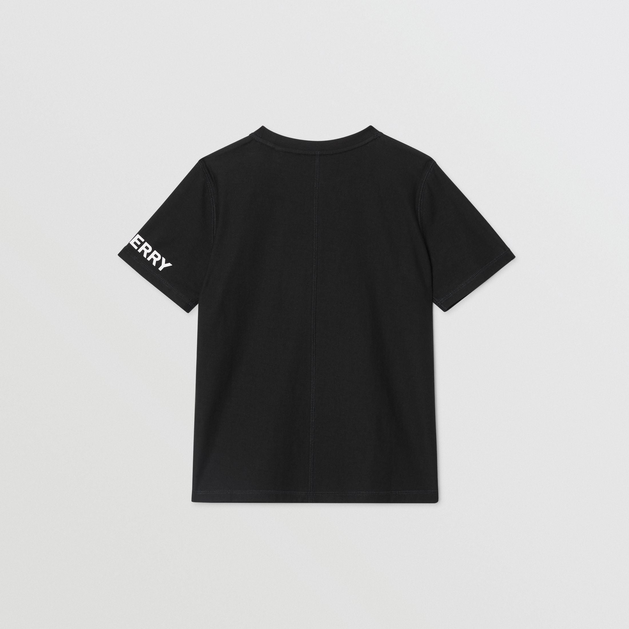 Boys Black Cotton T-shirt