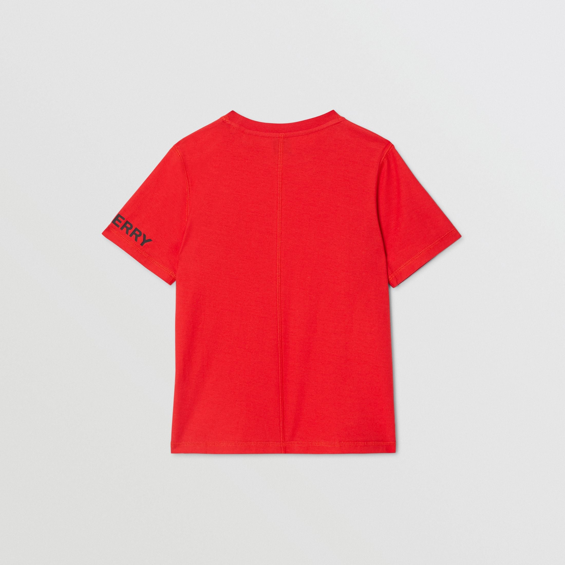 Boys Bright Red Cotton T-shirt