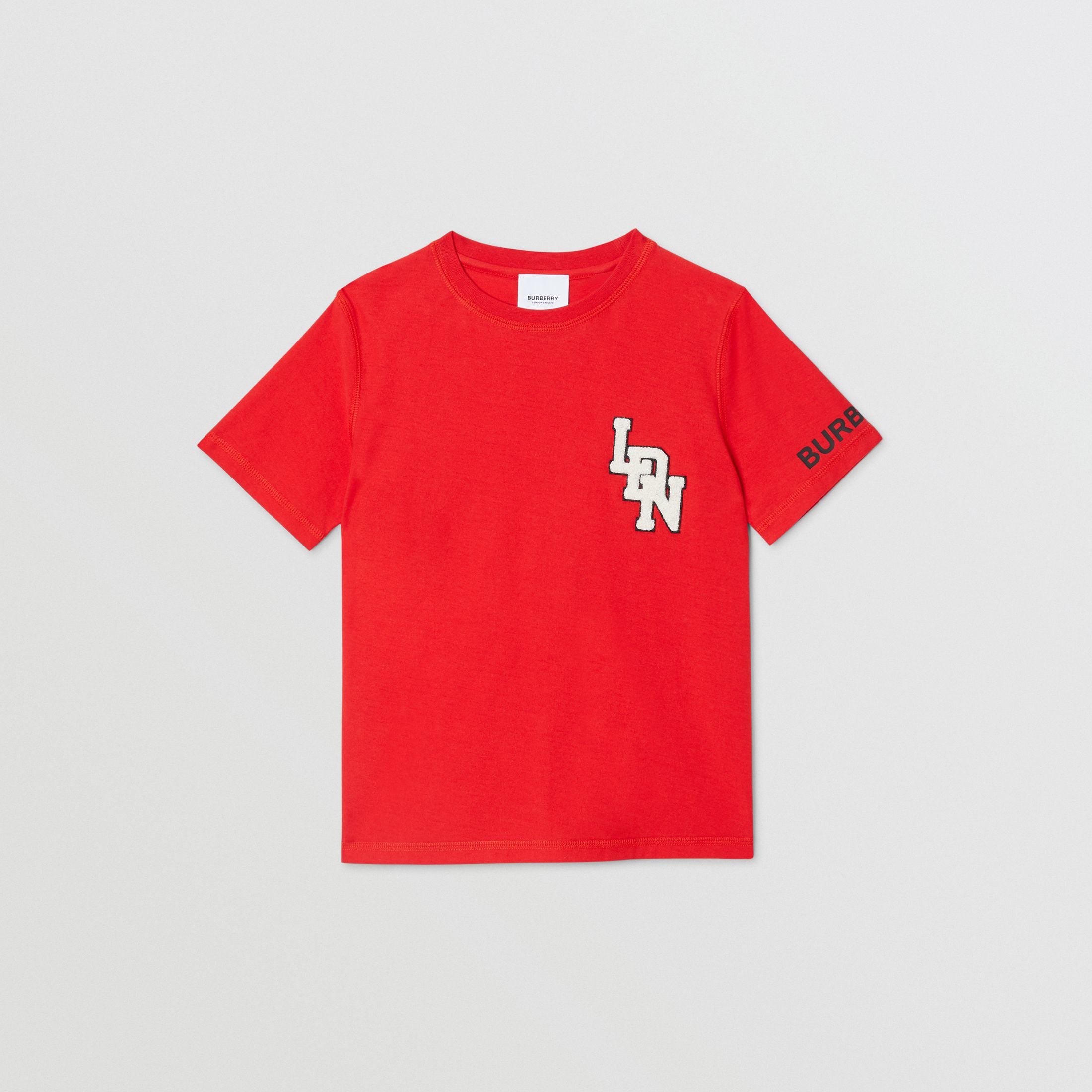 Boys Bright Red Cotton T-shirt