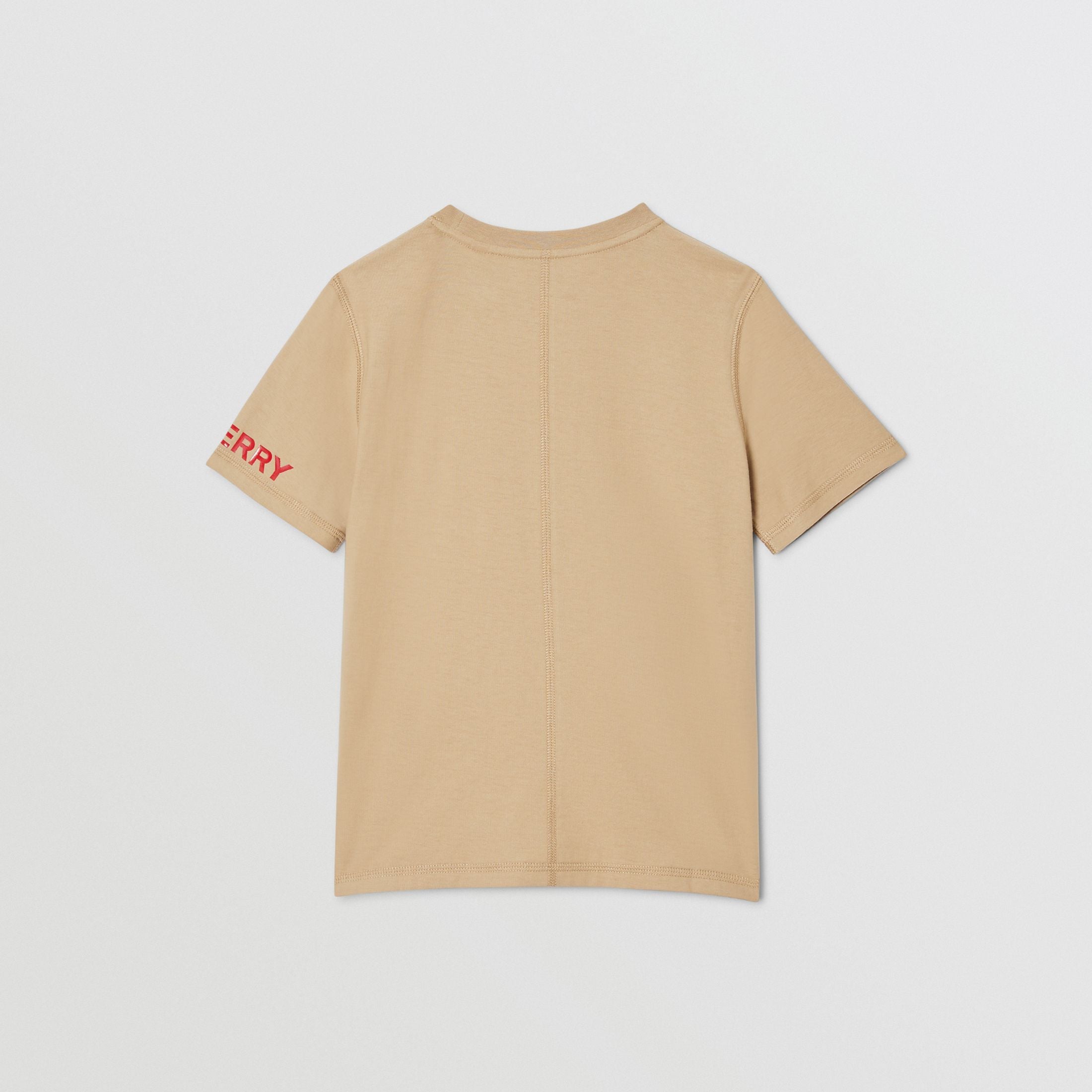 Boys Archive Beige Cotton T-shirt