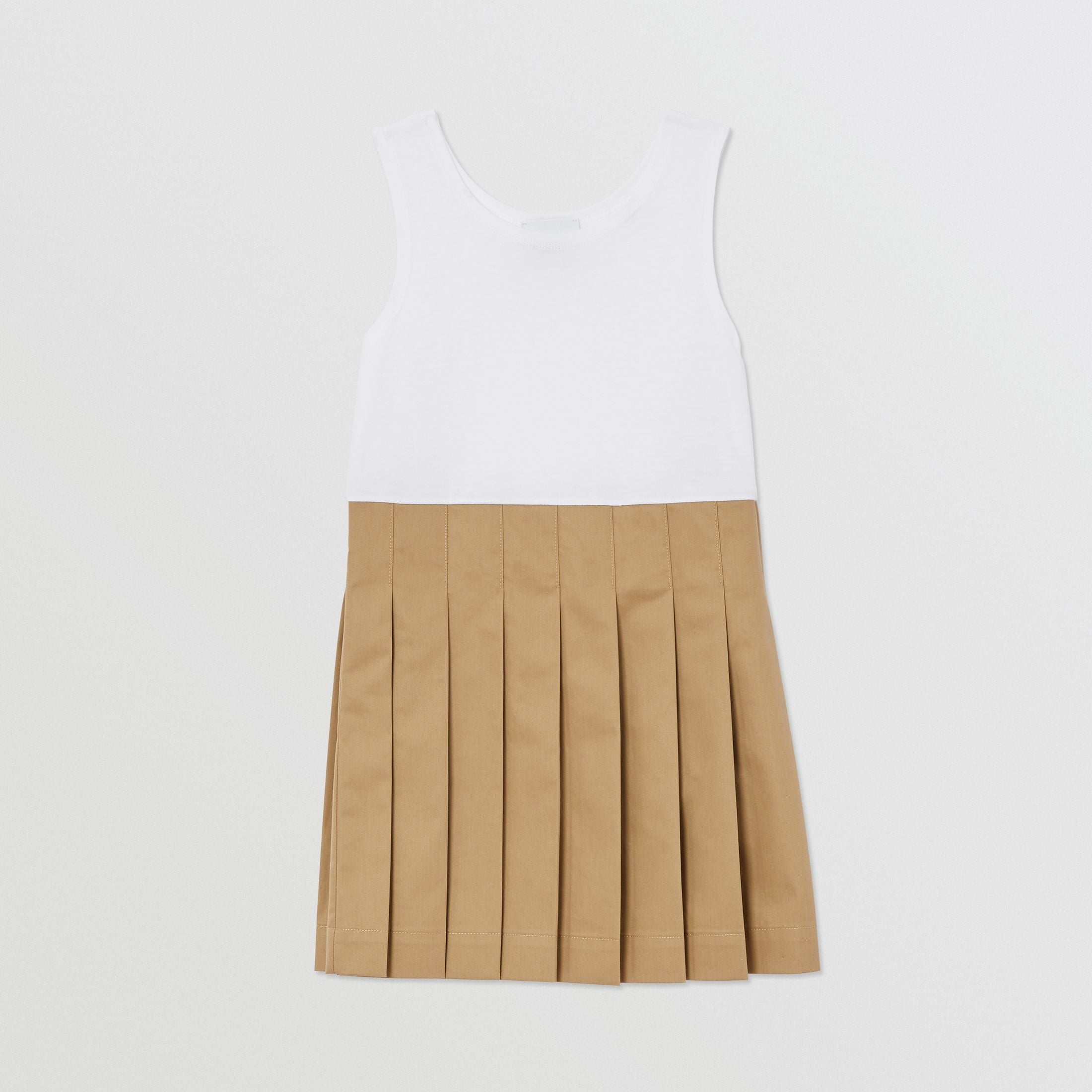 Girls Beige Detachable Dress
