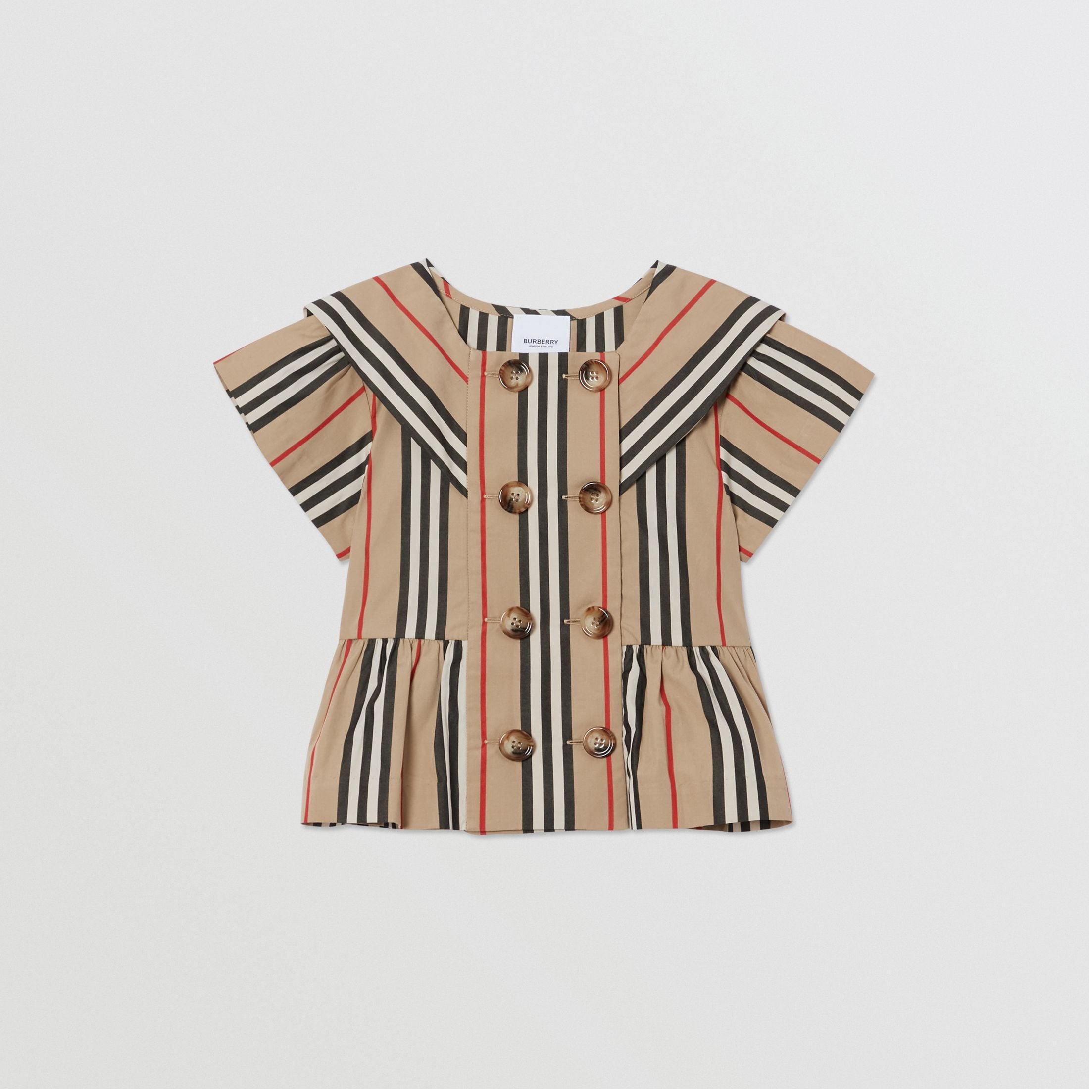 Girls Archive Beige Cotton Shirt