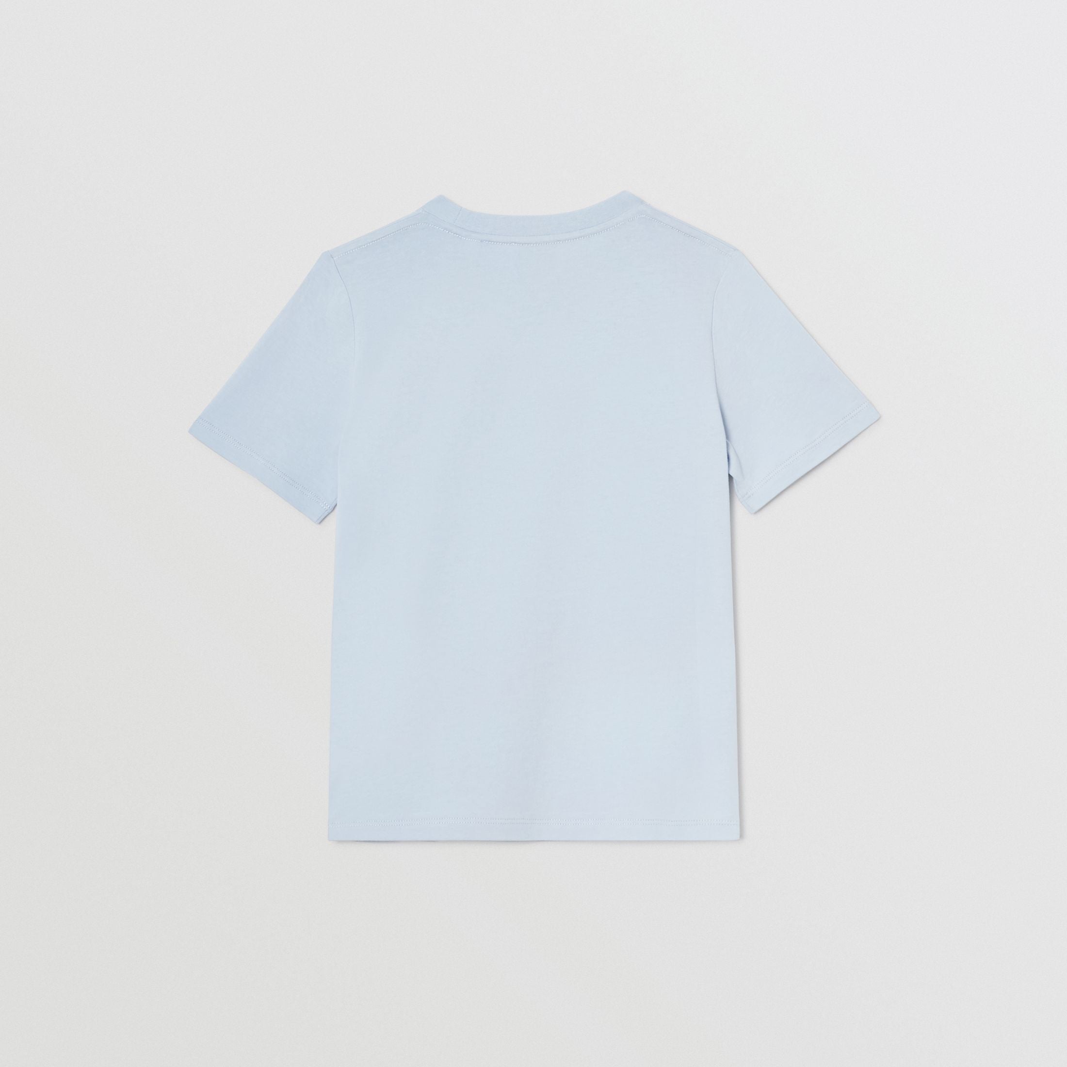 Boys Light Blue Logo Cotton T-shirt