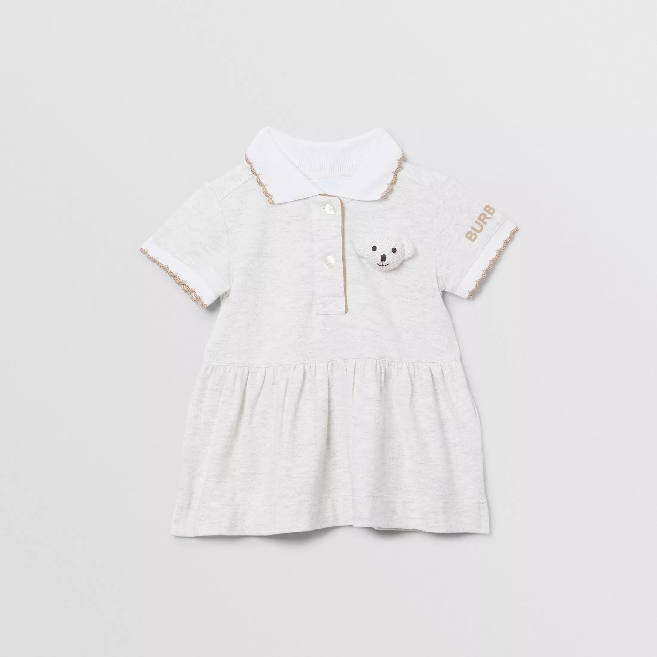 Baby Girls Beige Cotton Dress