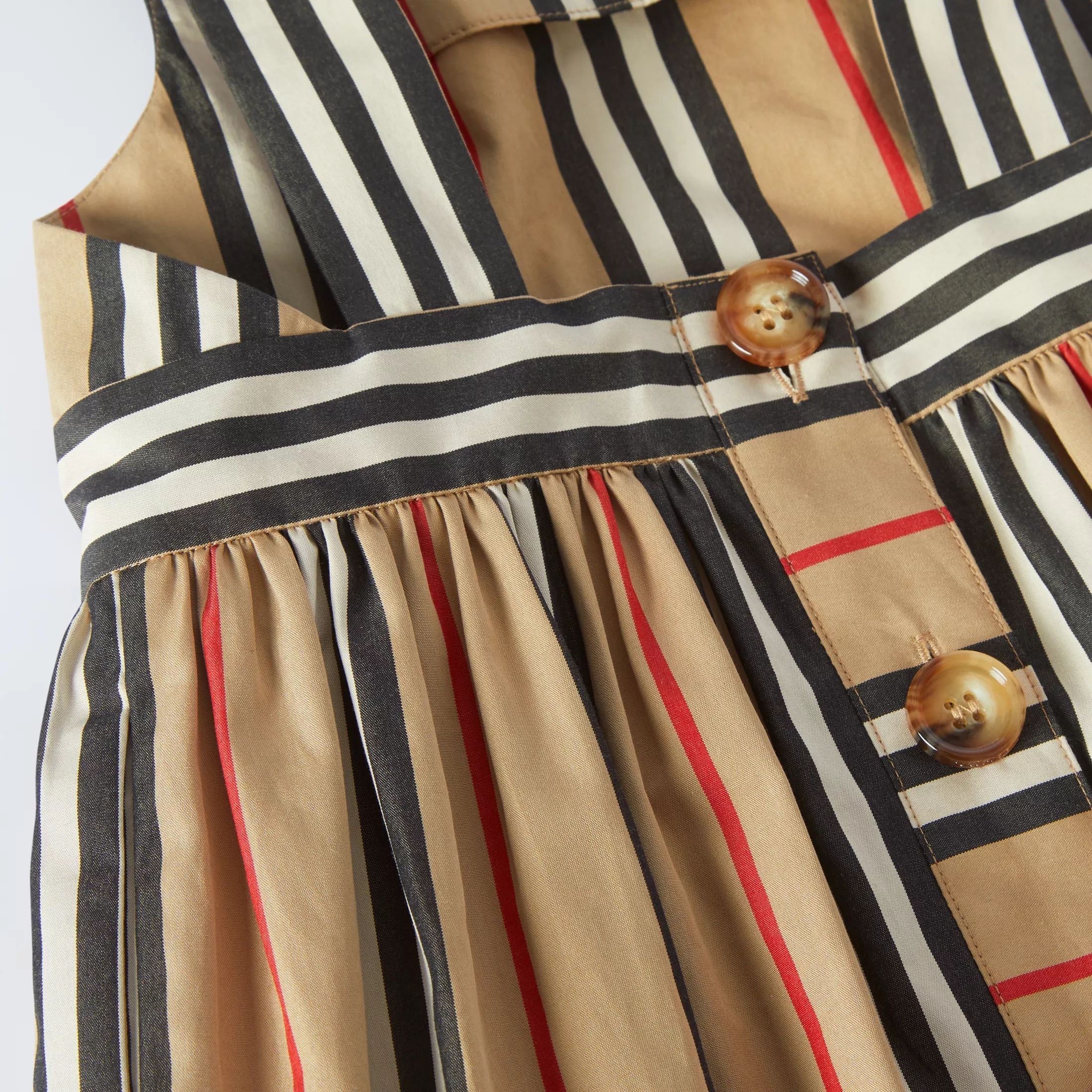 Baby Girls Archive Beige Cotton Dress