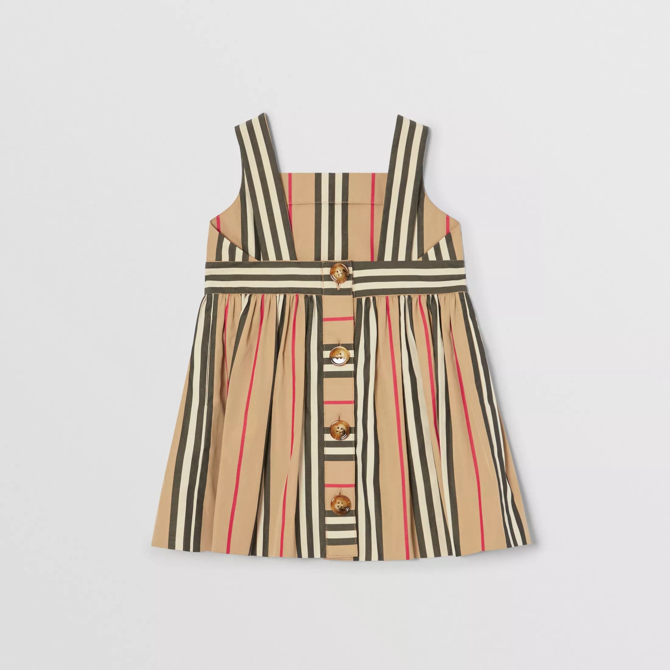 Baby Girls Archive Beige Cotton Dress