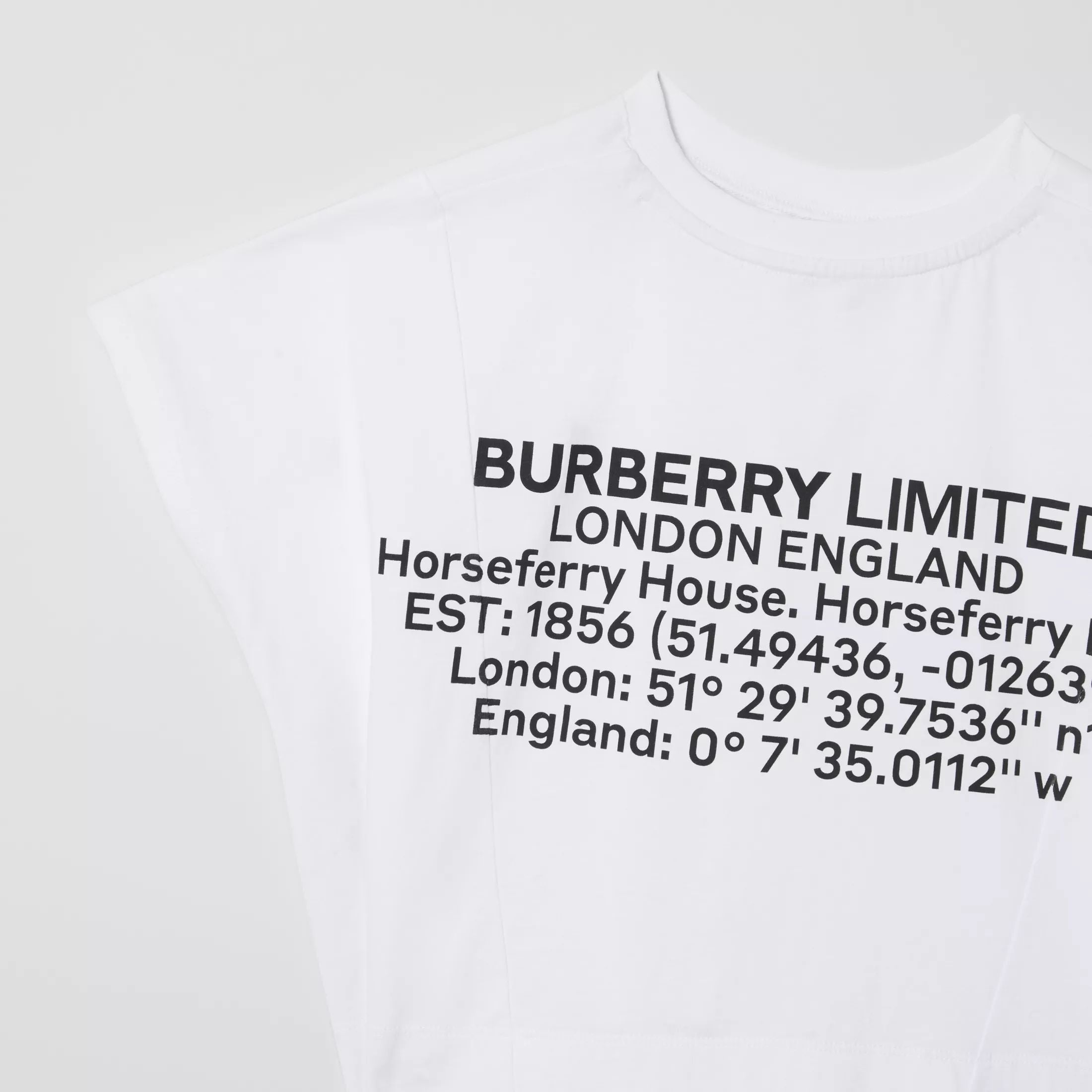 Girls White Logo Cotton T-shirt