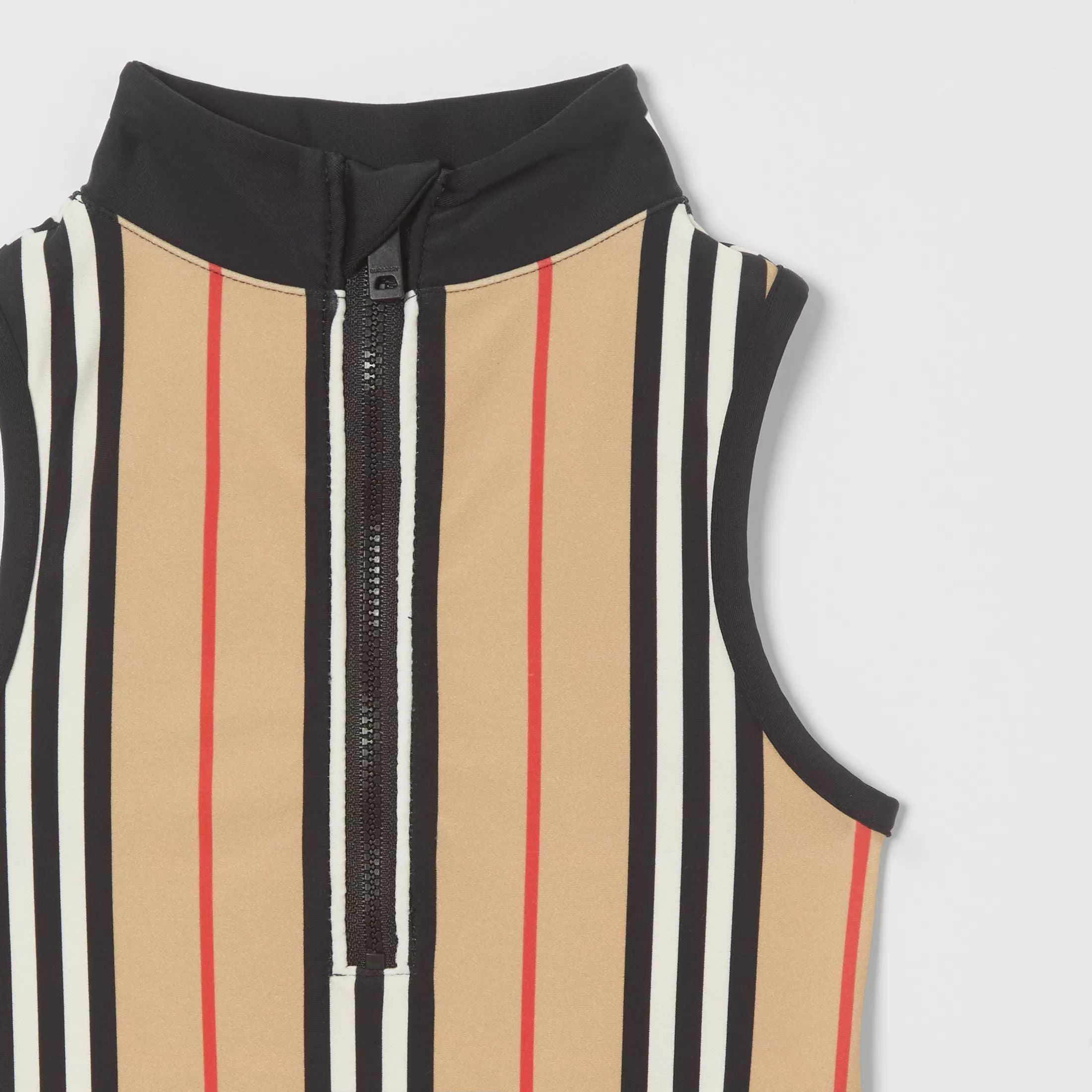 Girls Archive Beige Stripe Swimsuit