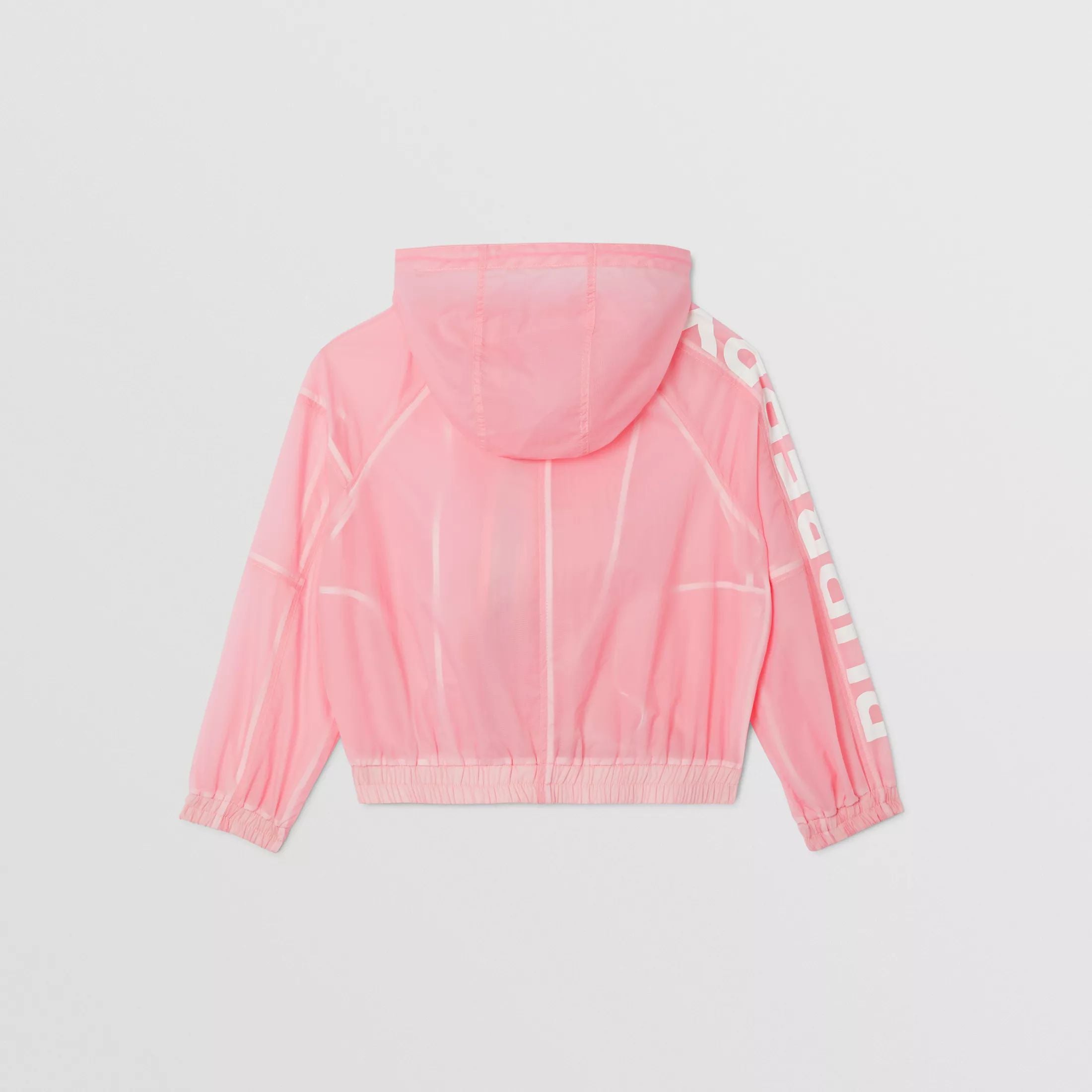 Girls Pink Logo Hooded Jacket