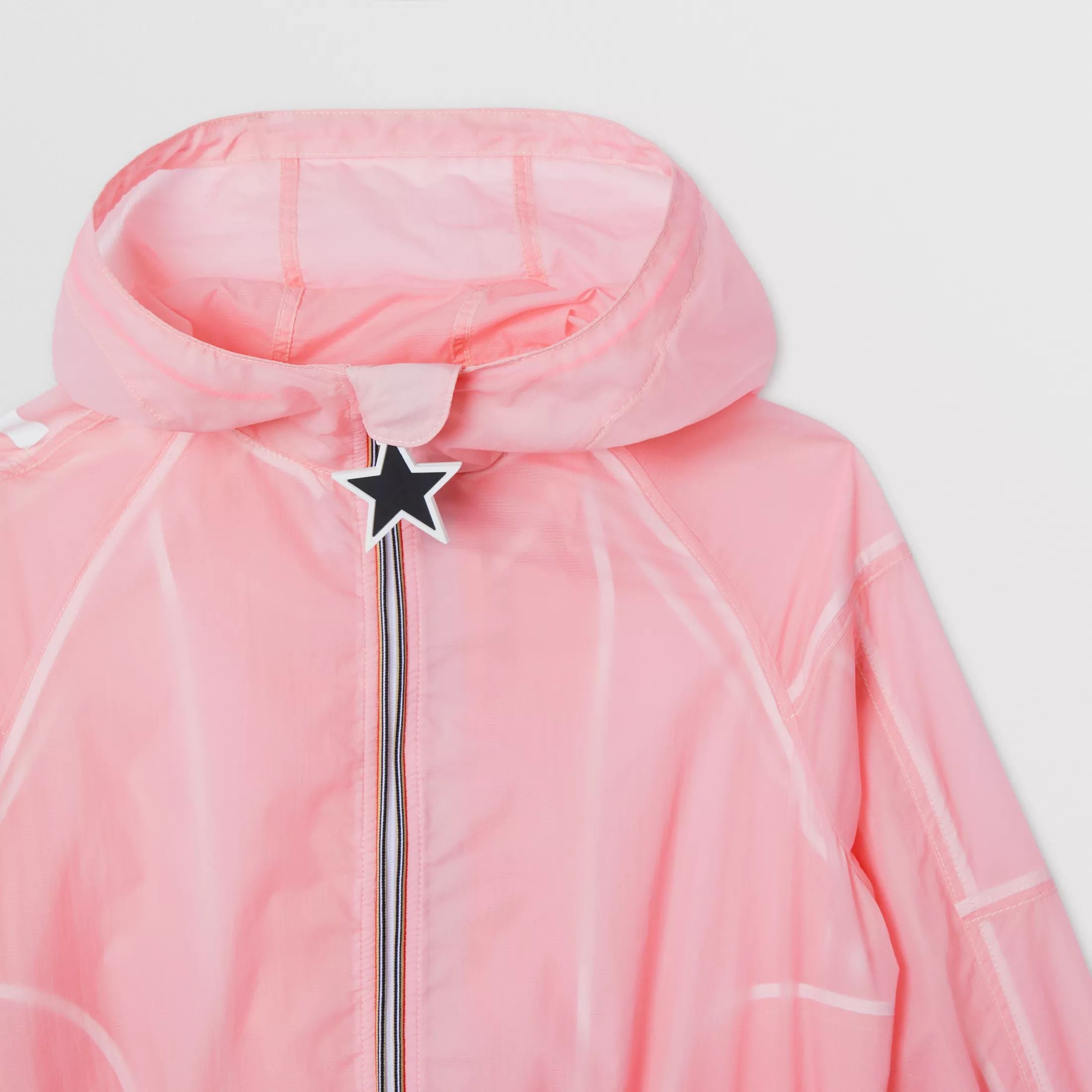 Girls Pink Logo Hooded Jacket