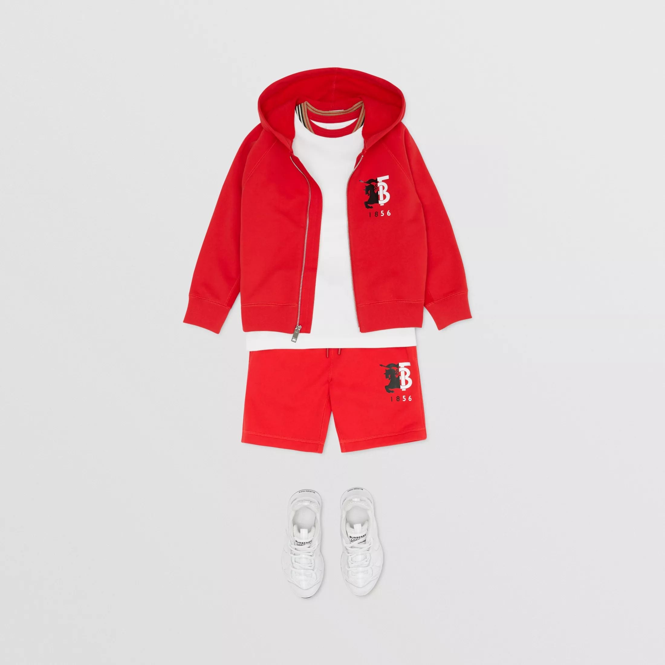 Boys Red Cotton Shorts