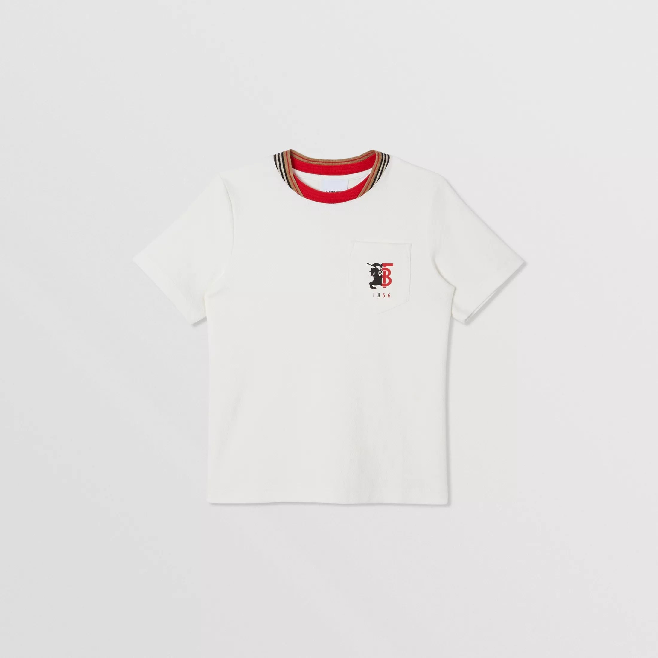 Boys White Cotton T-shirt