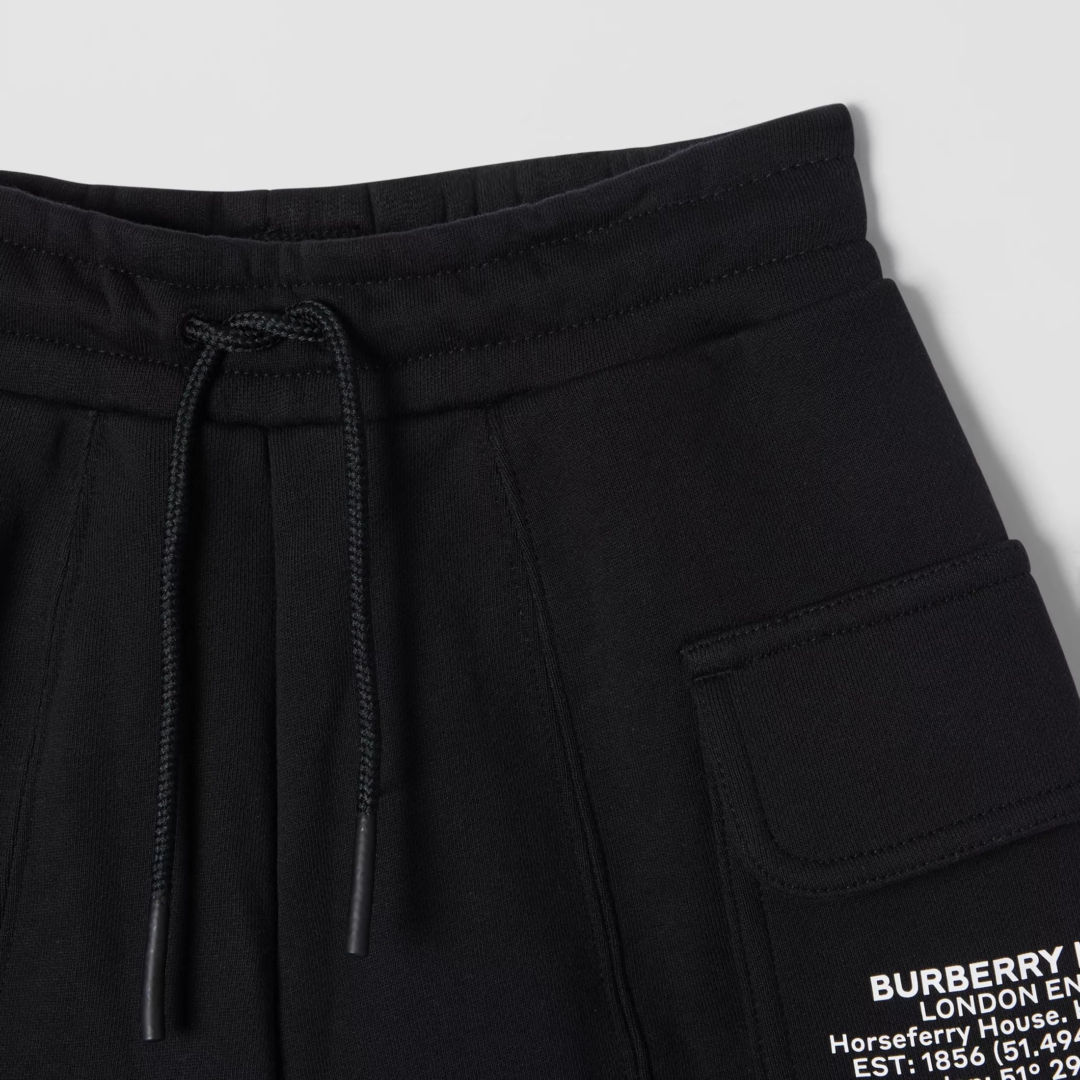 Girls Black Cotton Shorts