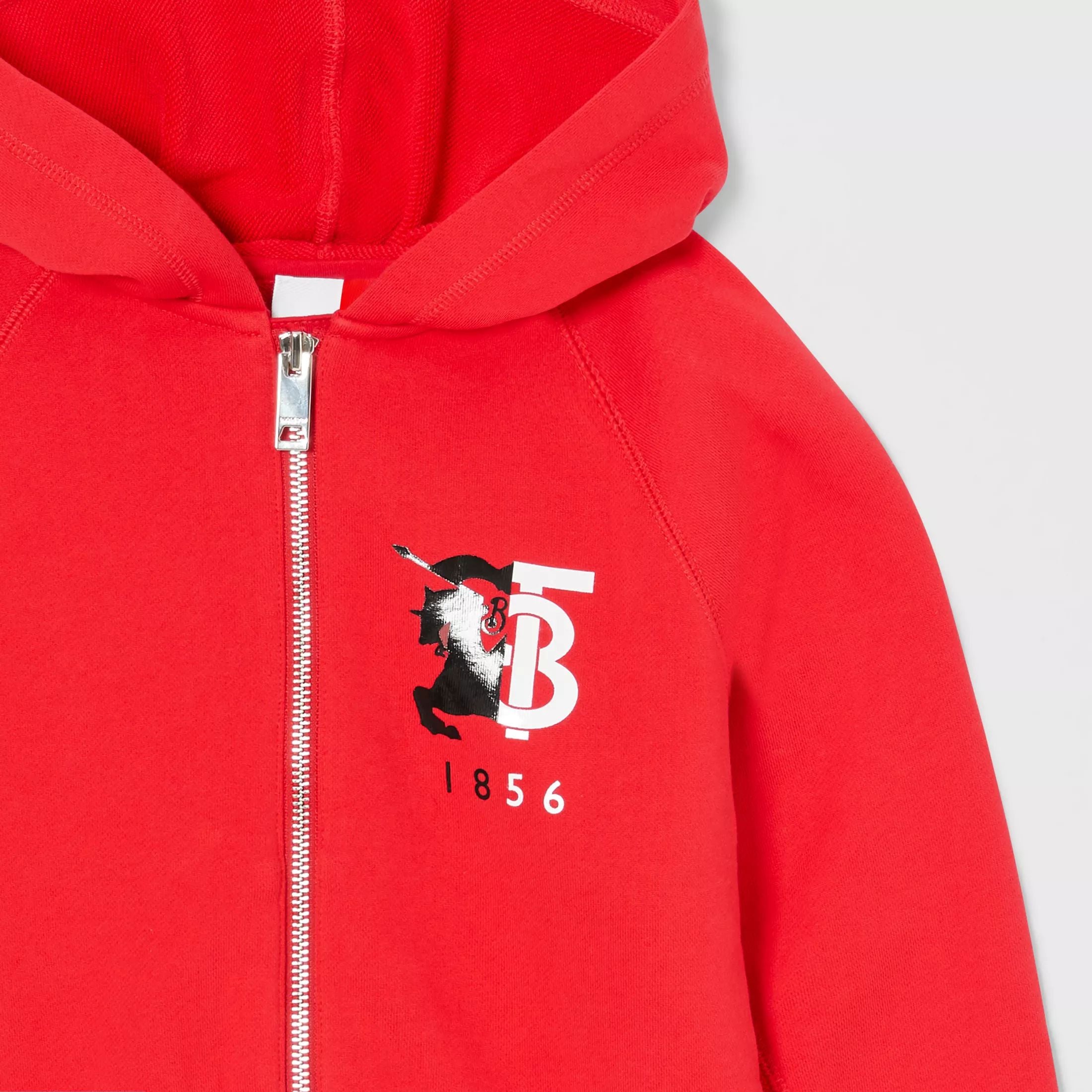 Boys Red Hooded Cotton Top