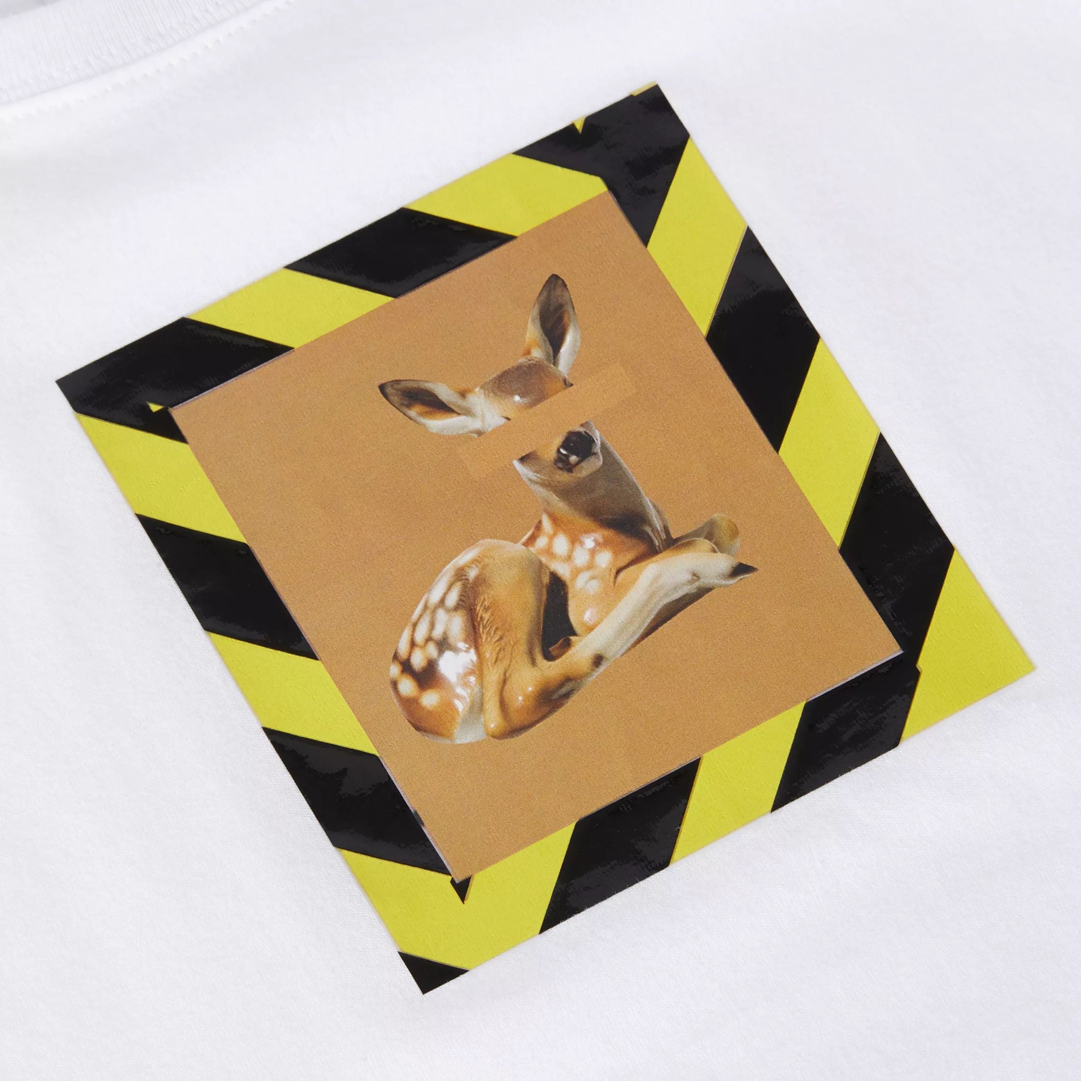 Girls White Cotton T-shirt