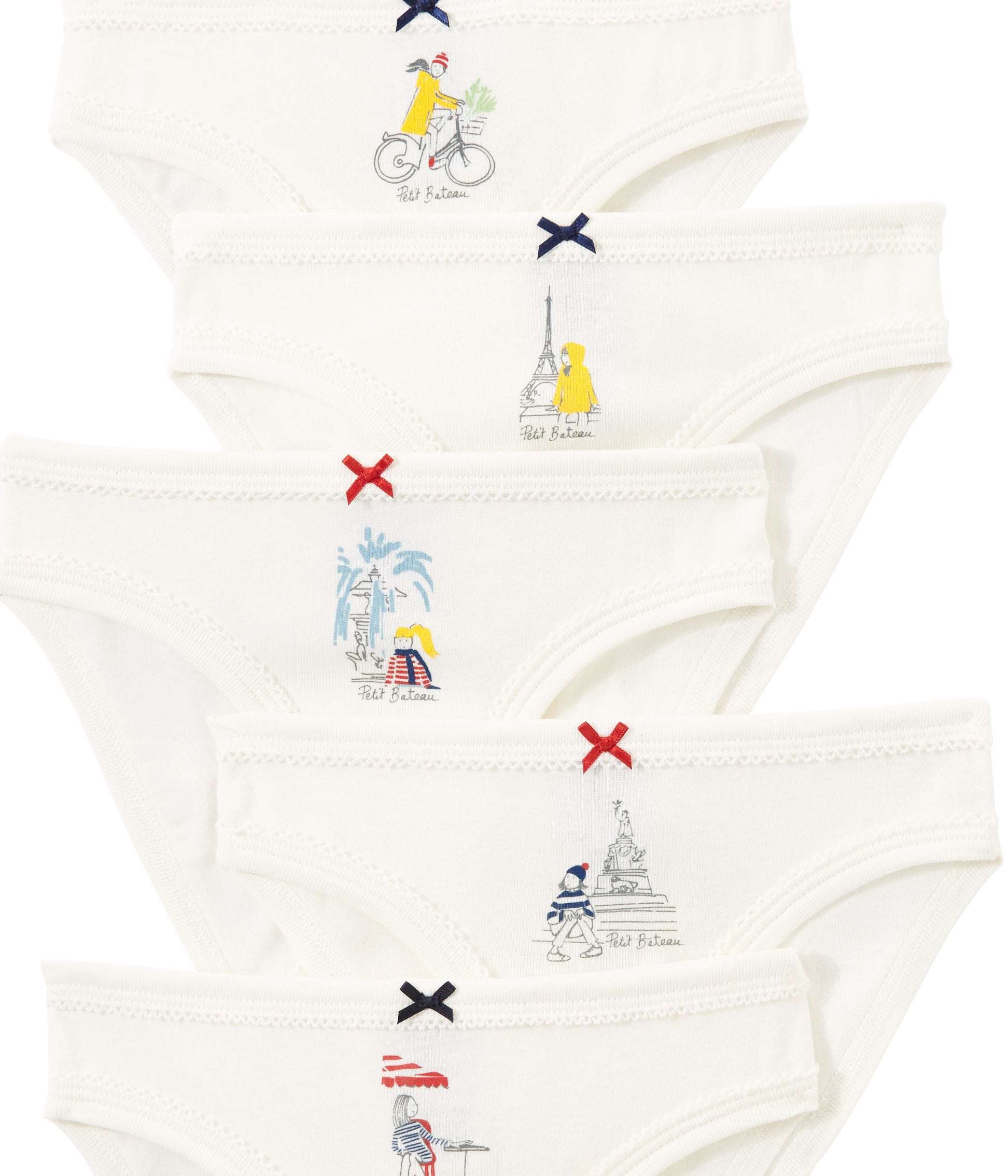 Girls White Underwear Sets