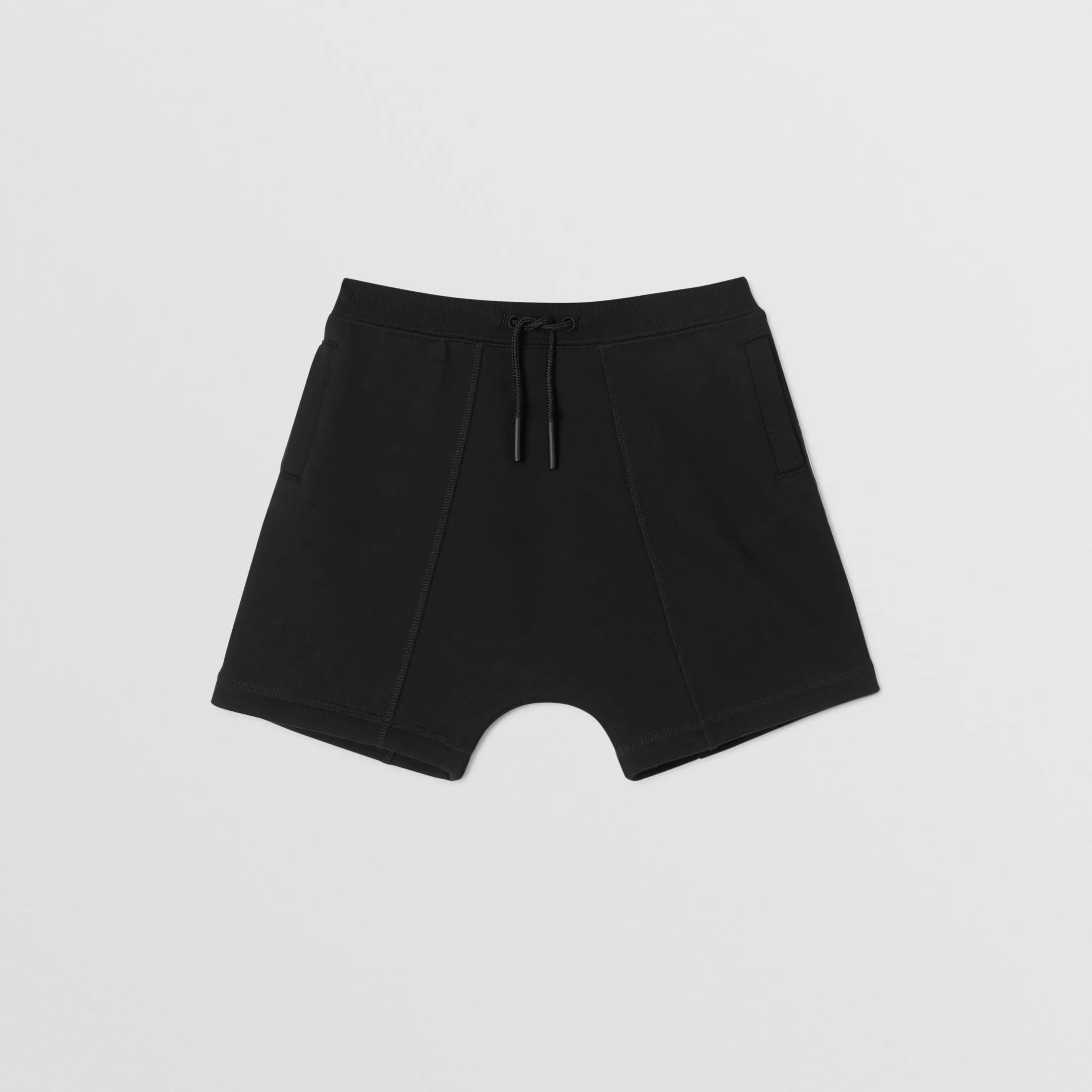 Boys Black Logo Cotton Shorts