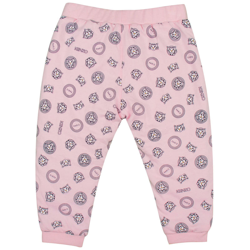 Baby Girls Pink Tiger Head Printed Padded Top&Trouser - CÉMAROSE | Children's Fashion Store - 4