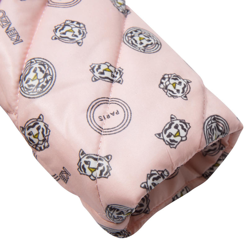 Baby Girls Pink Tigers Head Printed Padded Jacket - CÉMAROSE | Children's Fashion Store - 4
