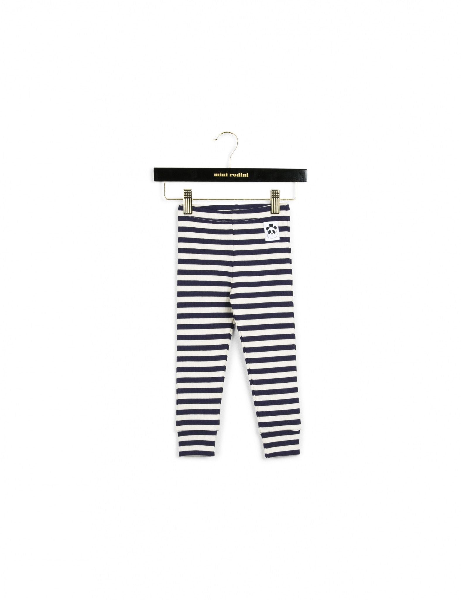 Stripe Rib Dk Blue Leggings - CÉMAROSE | Children's Fashion Store - 1
