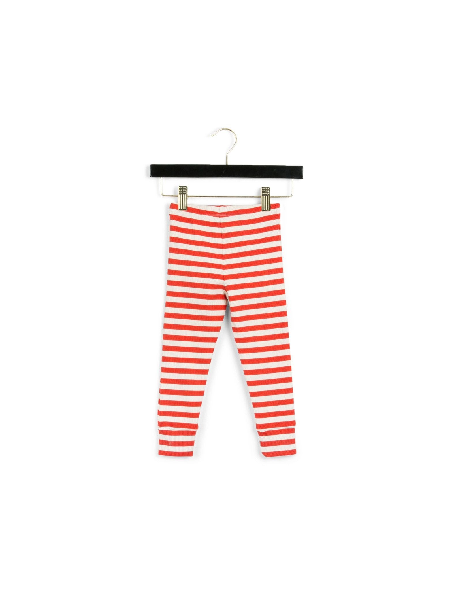 Stripe Rib Red Leggings - CÉMAROSE | Children's Fashion Store - 2