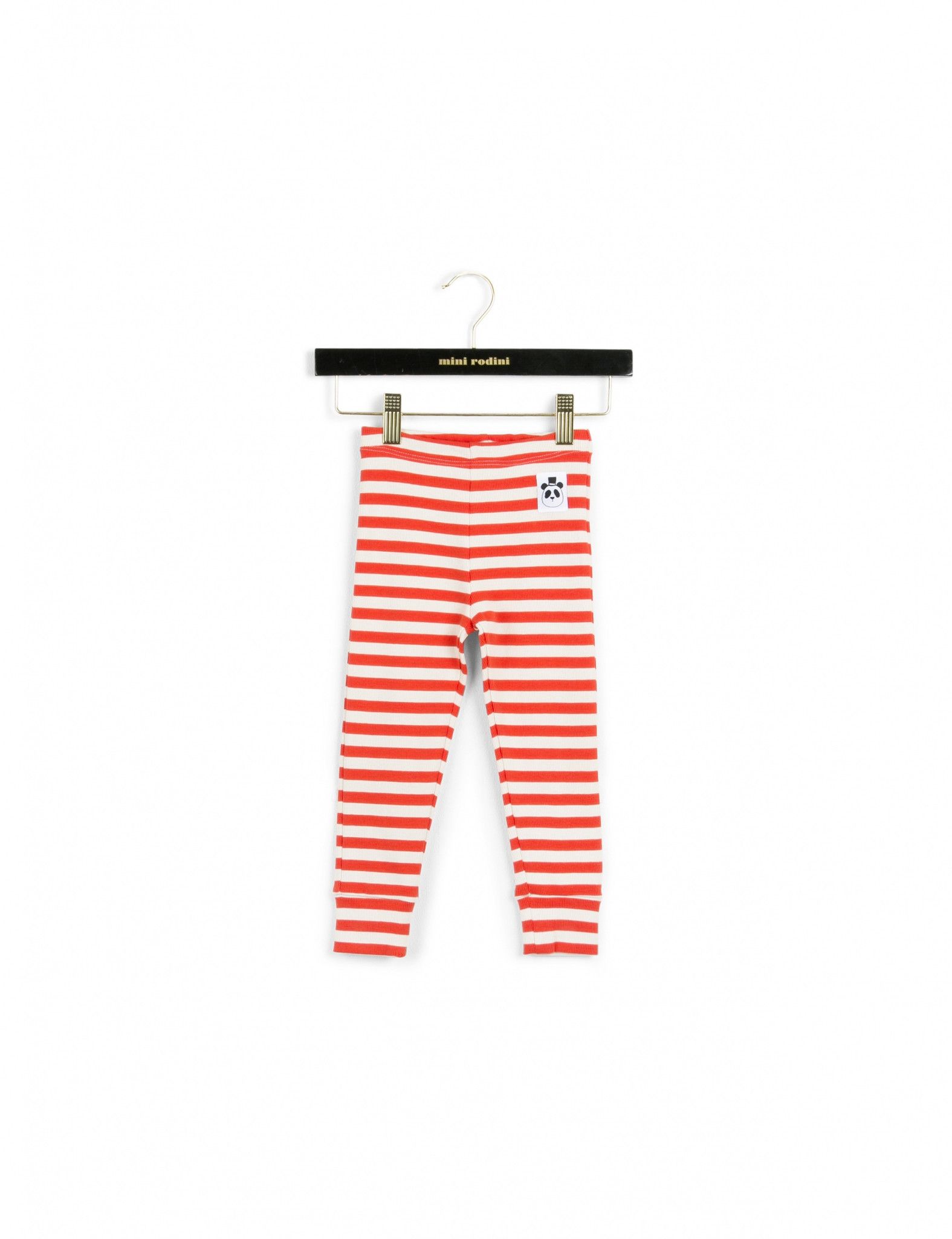 Stripe Rib Red Leggings - CÉMAROSE | Children's Fashion Store - 1