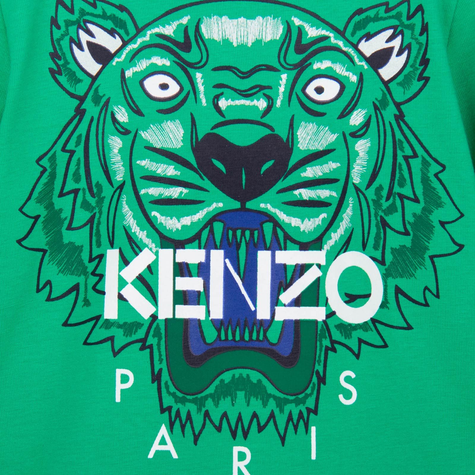 Baby Green Tiger Printed Cotton T-Shirt - CÉMAROSE | Children's Fashion Store - 3