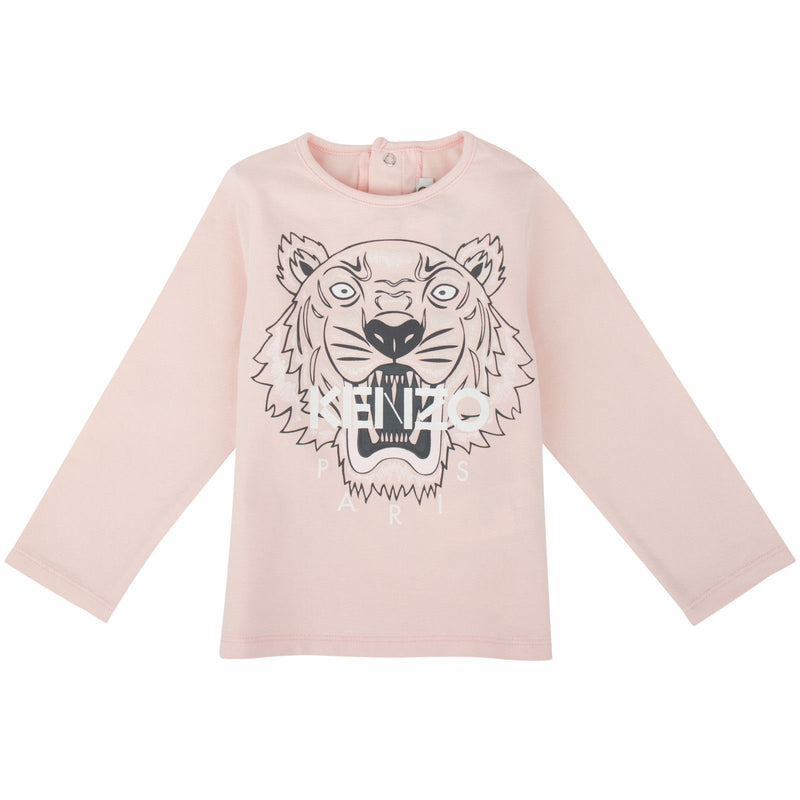Baby Red Tiger Printed Cotton T-Shirt - CÉMAROSE | Children's Fashion Store - 1