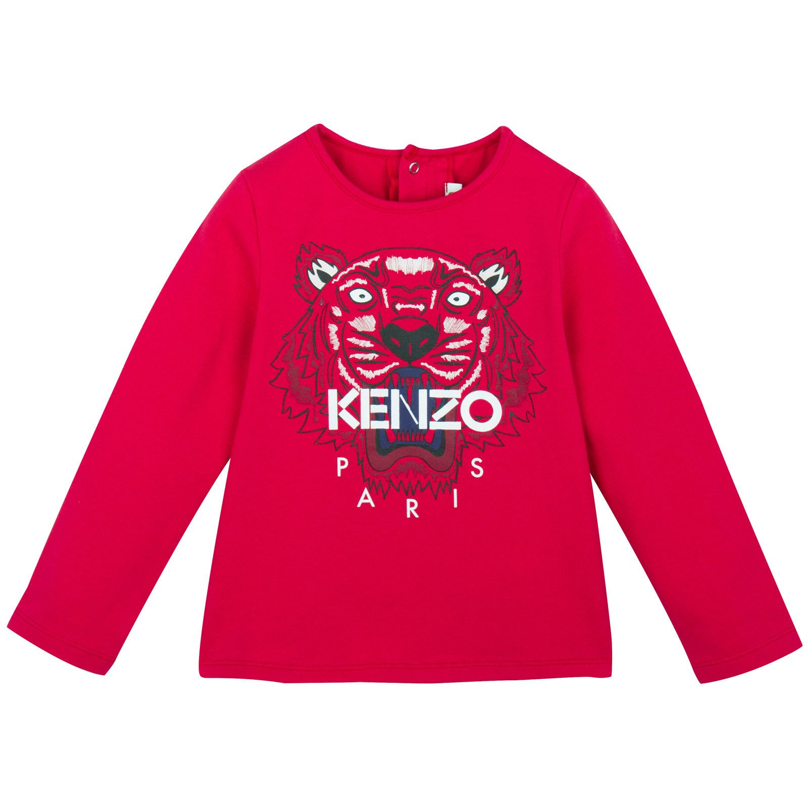 Baby Strawberry Tiger Printed Cotton T-Shirt - CÉMAROSE | Children's Fashion Store - 1