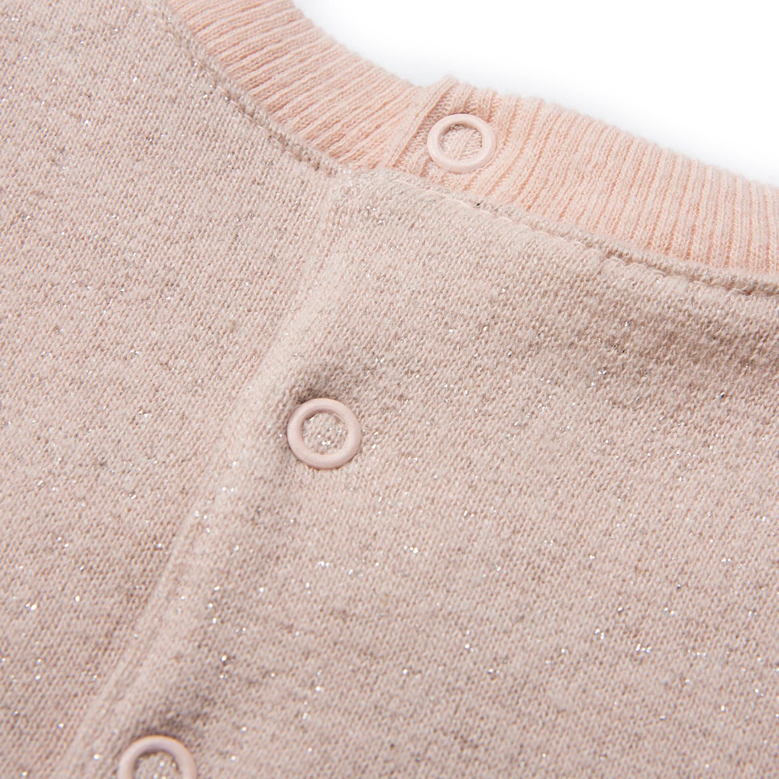 Baby Girls Pink Shimmer Tiger Embroidered Sweatshirt - CÉMAROSE | Children's Fashion Store - 5