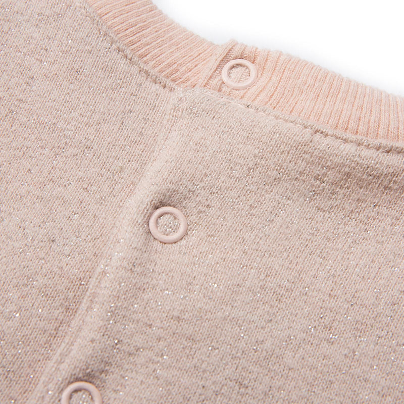 Baby Girls Pink Shimmer Tiger Embroidered Sweatshirt - CÉMAROSE | Children's Fashion Store - 5