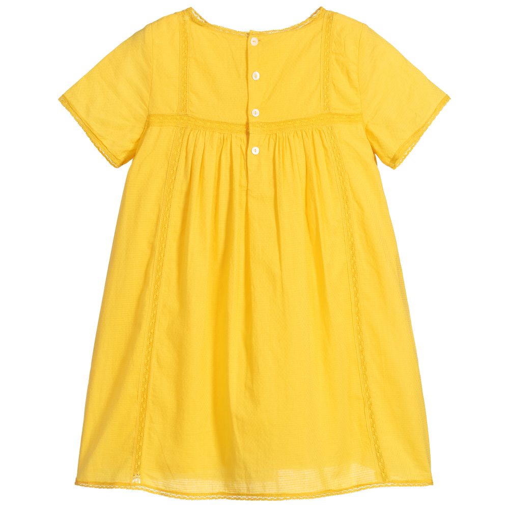 女童黄色连衣裙