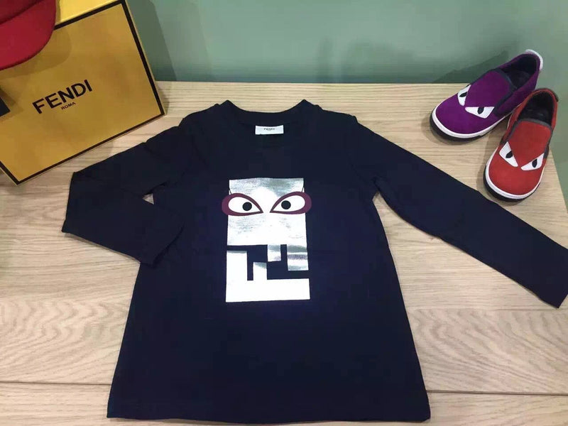 Girls Blue Cotton Monster Printed T-Shirt - CÉMAROSE | Children's Fashion Store