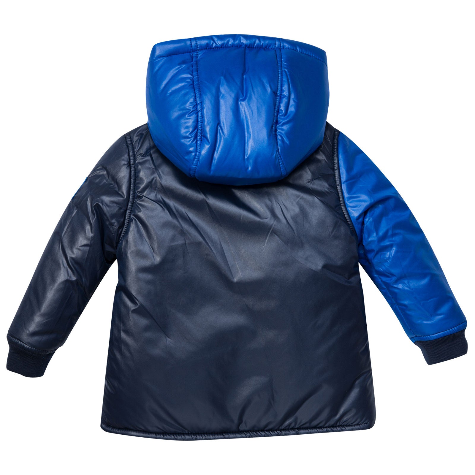Baby Boys Navy Blue Hooded Padded Jacket - CÉMAROSE | Children's Fashion Store - 2