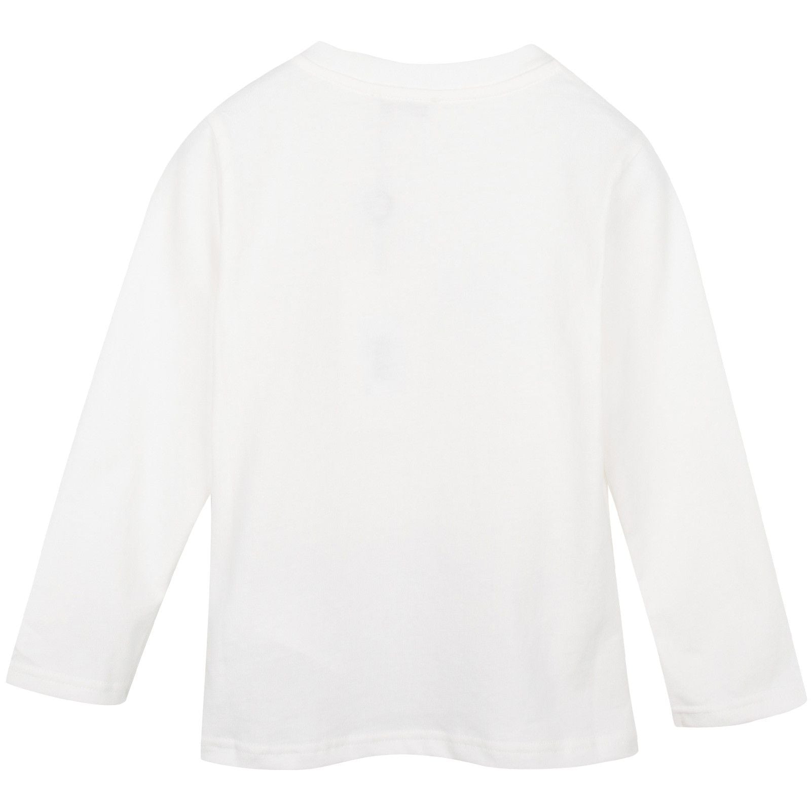Baby Ivory Cotton Jersey T-Shirt With Peeking Tiger - CÉMAROSE | Children's Fashion Store - 2