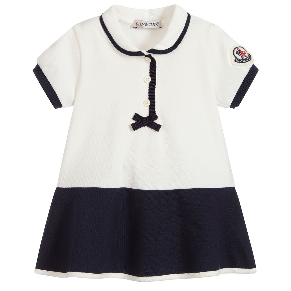 Baby Girls White Cotton Dress