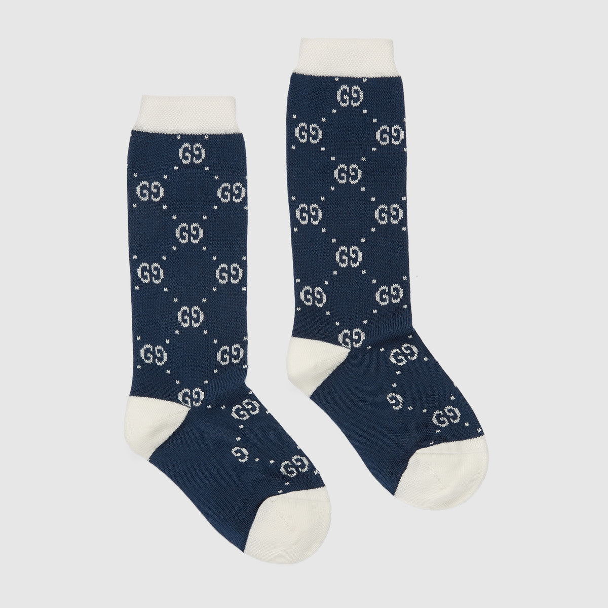Girls Navy GG Cotton Socks