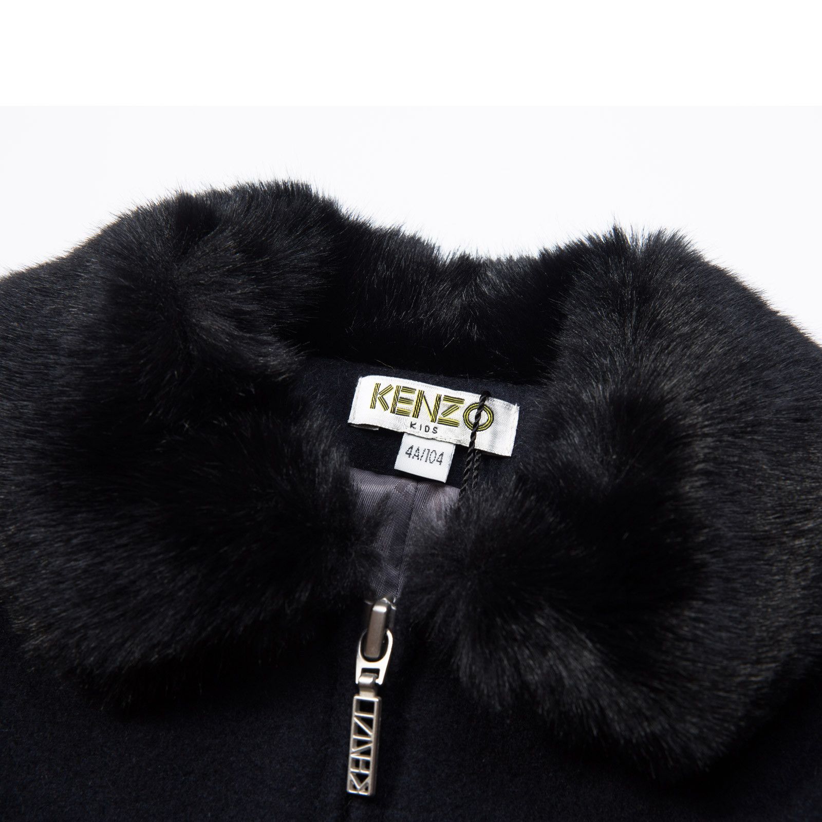 Girls Black Padded Coat With Fur Collar - CÉMAROSE | Children's Fashion Store - 3