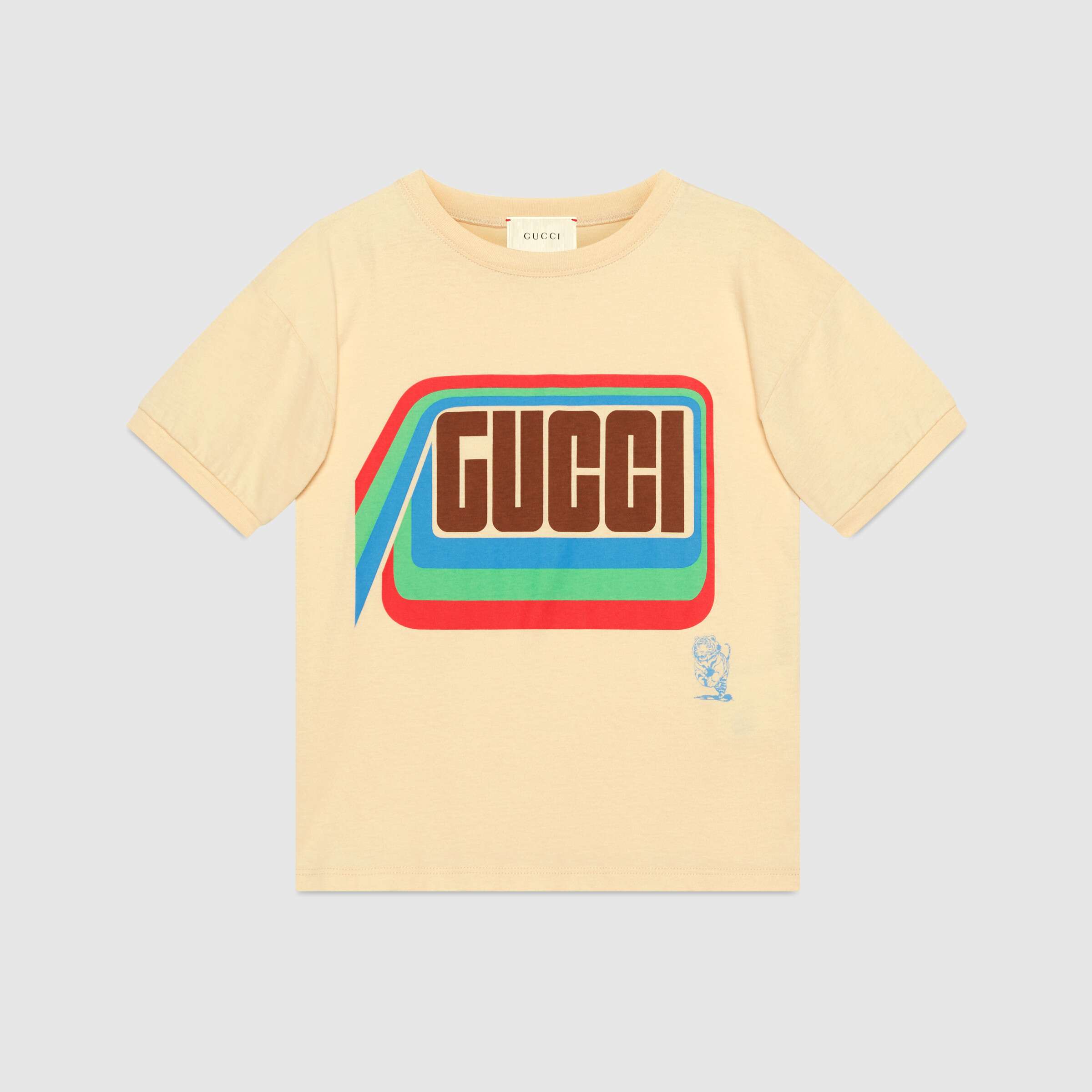 Boys Yellow Logo Cotton T-shirt